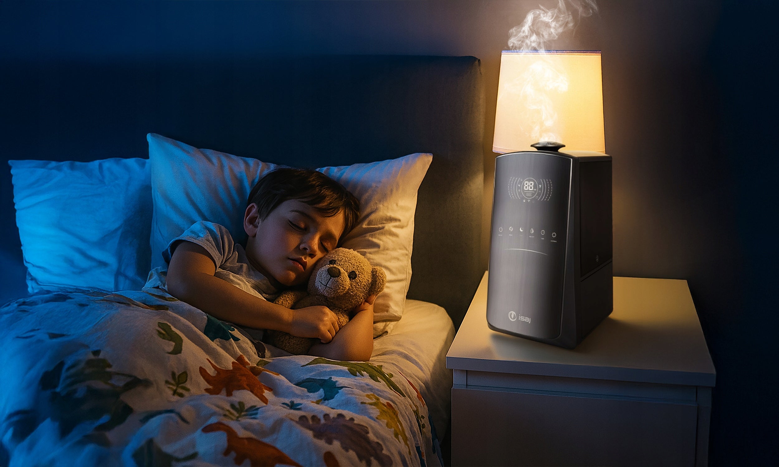 HUMIDIFIER PURIFIER IONIZER DIFFUSER AROMATHERAPY ISAJ HA1 Manufacturer code HA1