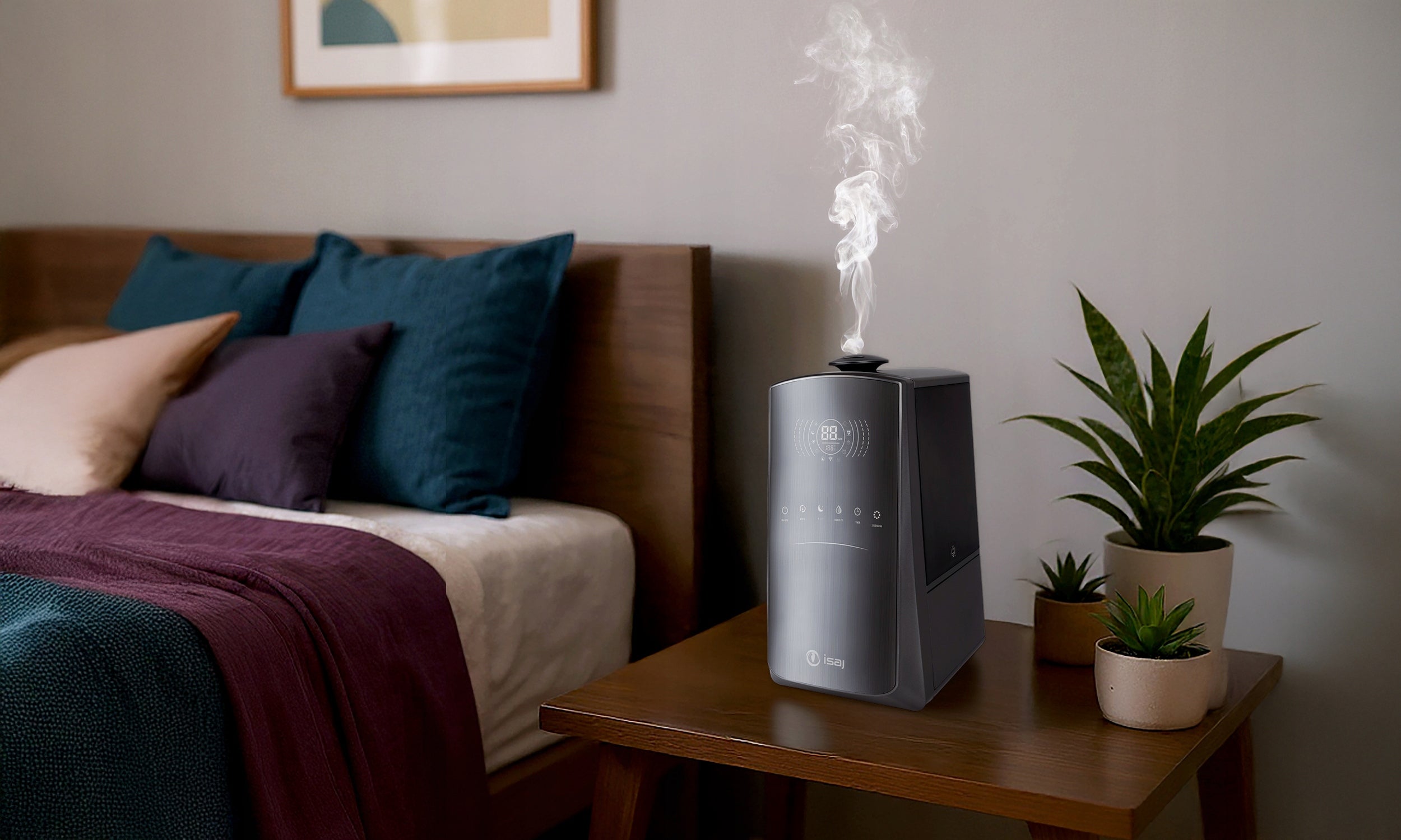 HUMIDIFIER PURIFIER IONIZER DIFFUSER AROMATHERAPY ISAJ HA1 Packaging status original