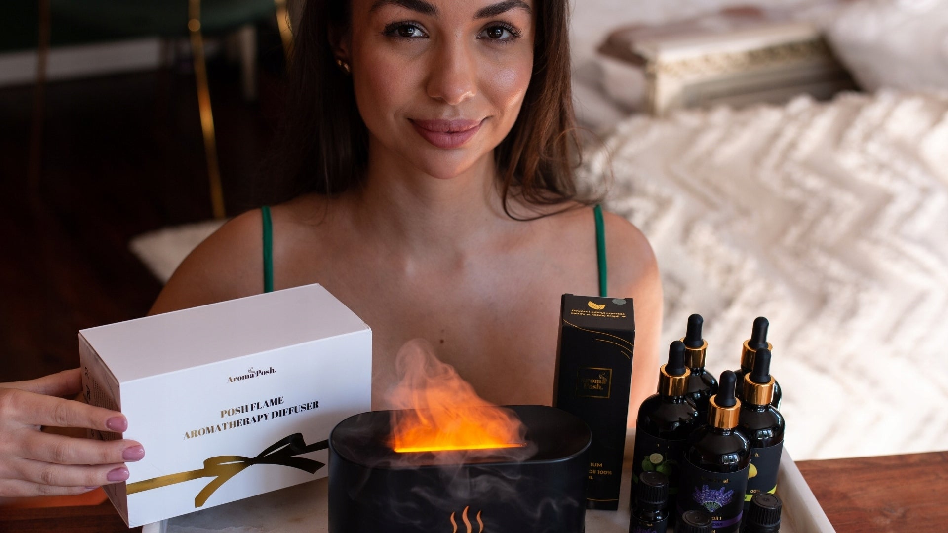 HUMIDIFIER ULTRASONIC DIFFUSER FOR POSHFLAME AROMAPOSH OILS Packaging status original