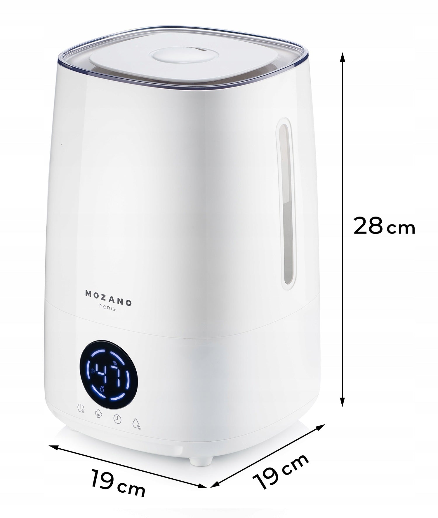 HUMIDIFIER ULTRASONIC WHITE 4L + AROMATHERAPY + IONIZATION Manufacturer code AGD/NAW/02/L#BIA