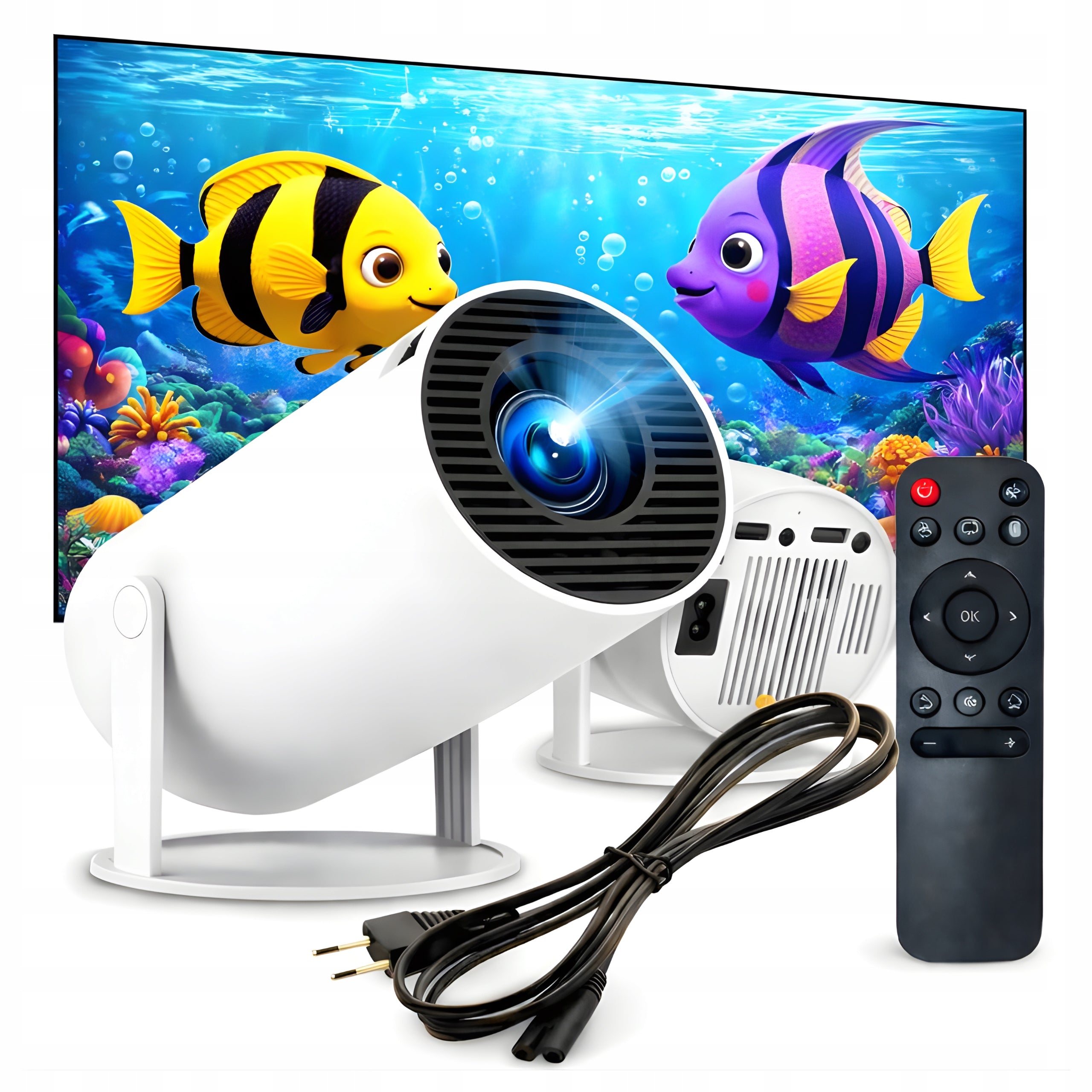 HY300 PRO Portable LED Projector for 130 Inch HDMI for Fairy Tale Movies