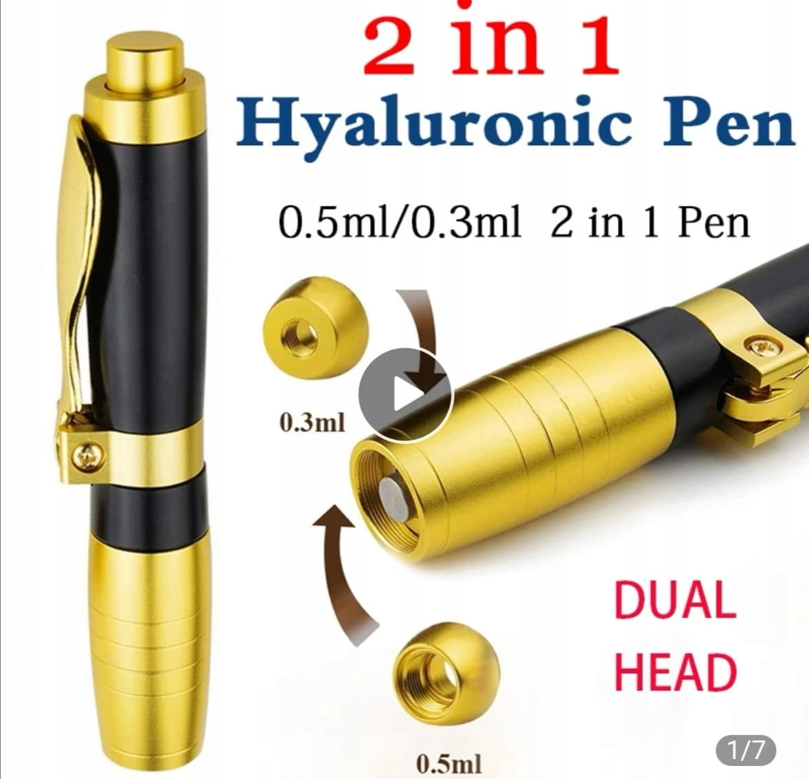 HYALURON PEN TWO IN ONE 0.3 ,0.5ml TWO TIPS Brand no brand