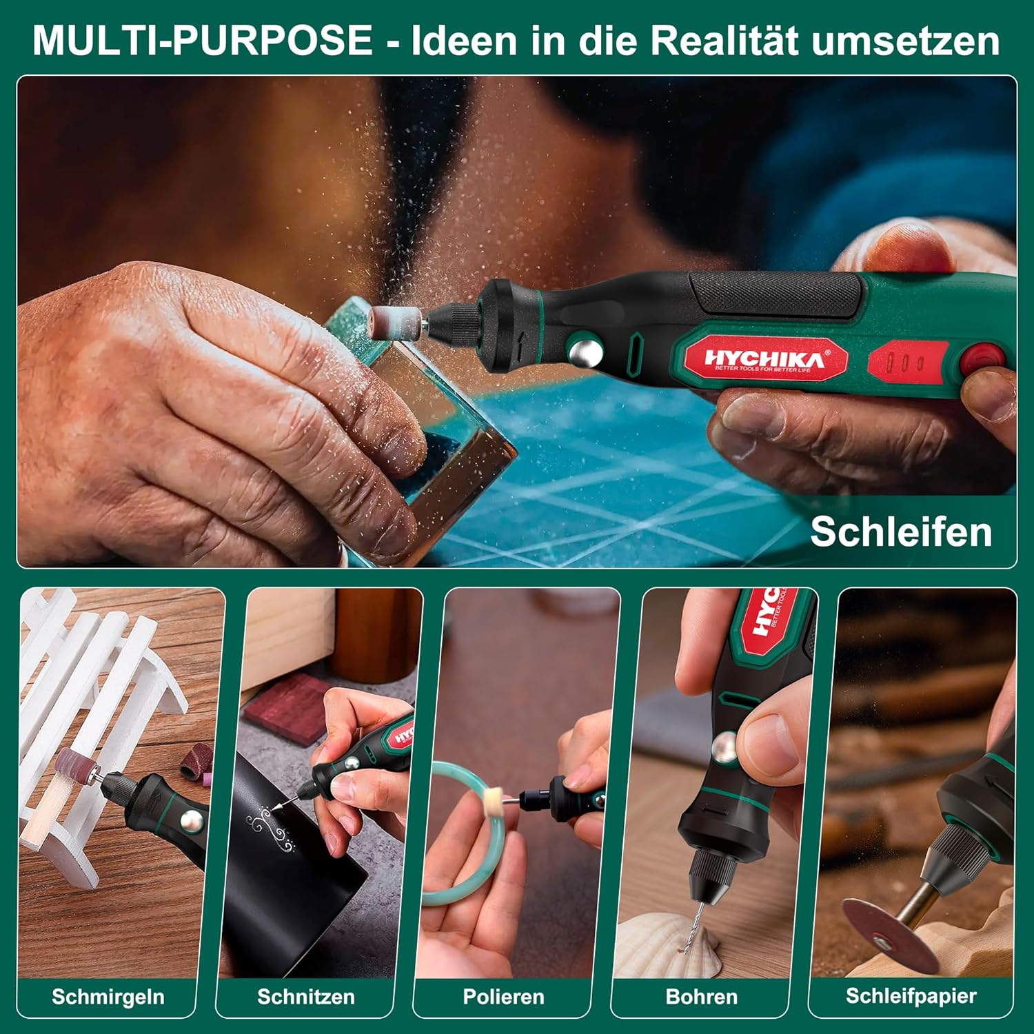 HYCHIKA 3,6 V wireless multifunctional rotary tool Manufacturer code B0F542C2DH