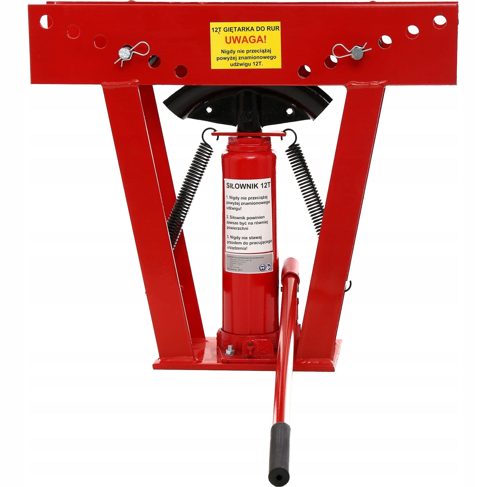 HYDRAULIC BENDING MACHINE FOR PIPES 12T TONS 6 PROFILES SECTIONS SET Manufacturer code KD338