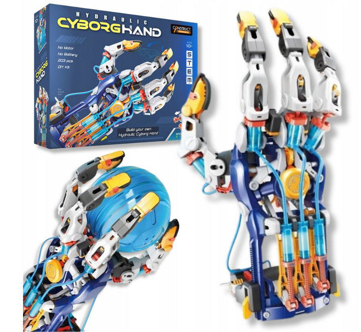 HYDRAULIC HAND CYBORG Robot Educational Folding Kit for Kids Manufacturer code KREATYWNA ZABAWKA ROBOT DLA CHŁOPCA