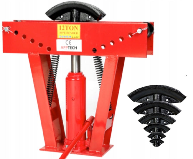 HYDRAULIC PIPE BENDING MACHINE 12 TON 12T + 6 PROFILES 90 DEGREE VERTICAL LEVEL