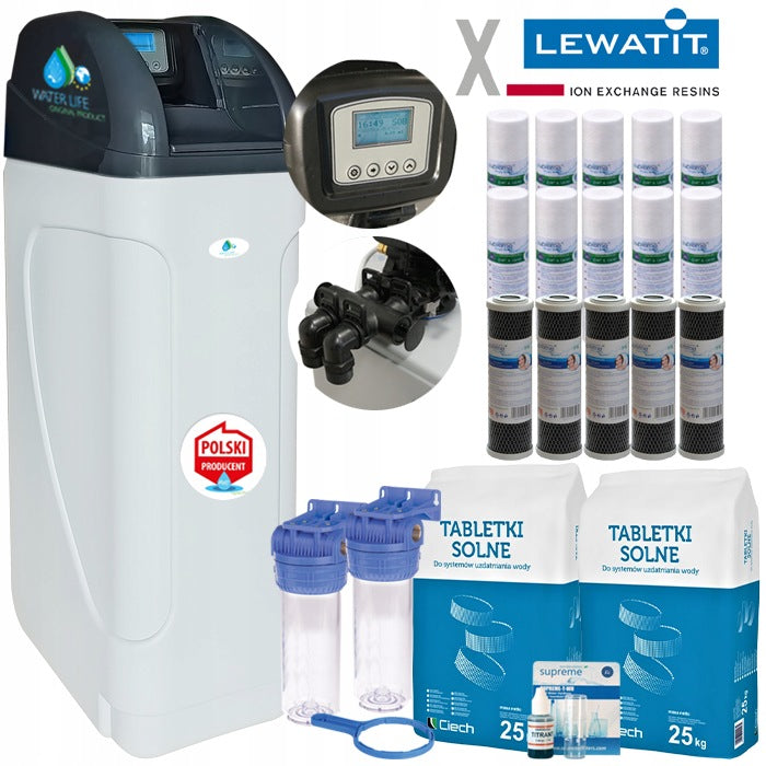 HYDRO PREMIUM 32 water softener, up-flow, levatite, PL menu, dry tank