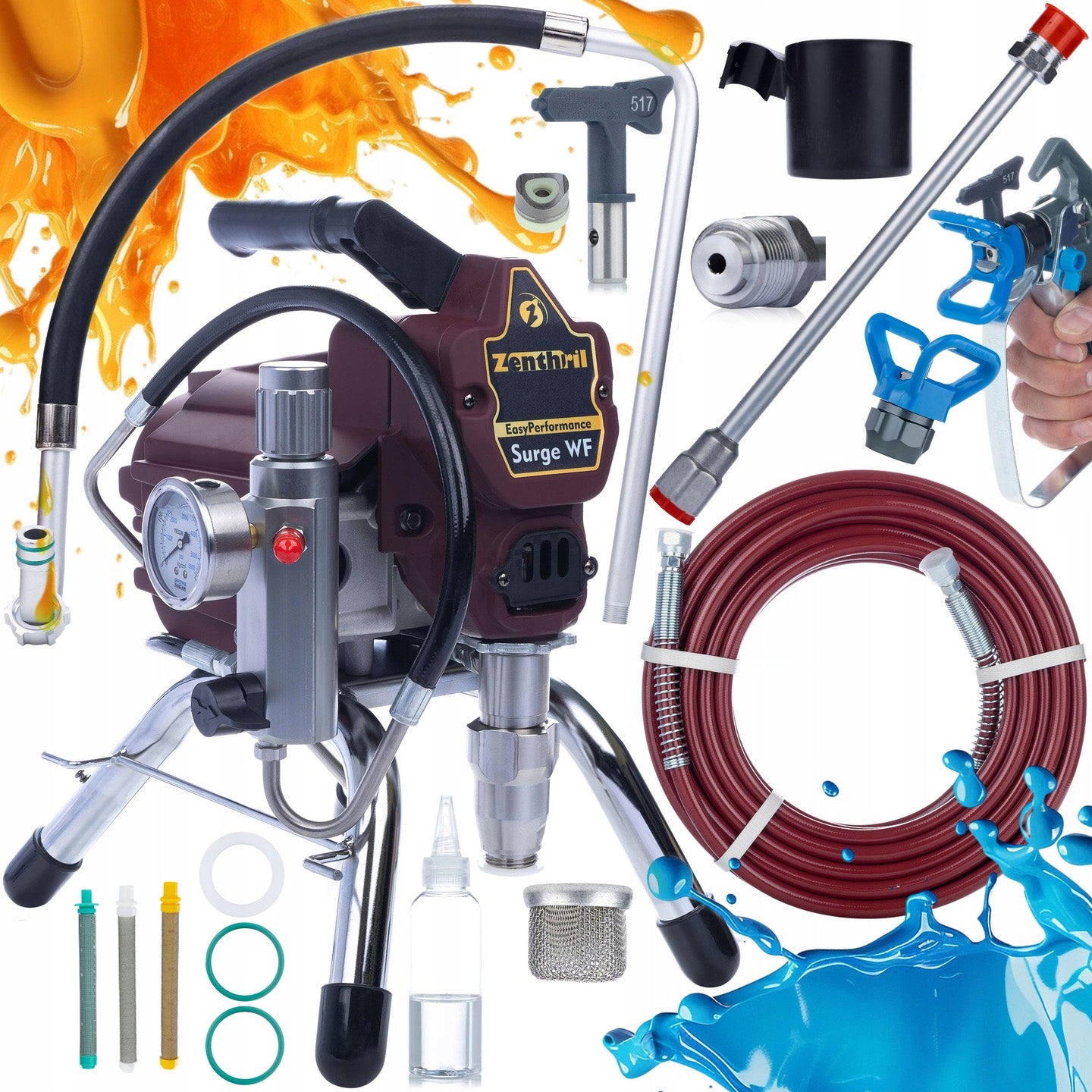 HYDRODYNAMIC PAINTING UNIT FOR PAINTING WALLS ROOF 3XFILTER LANCE 50CM
