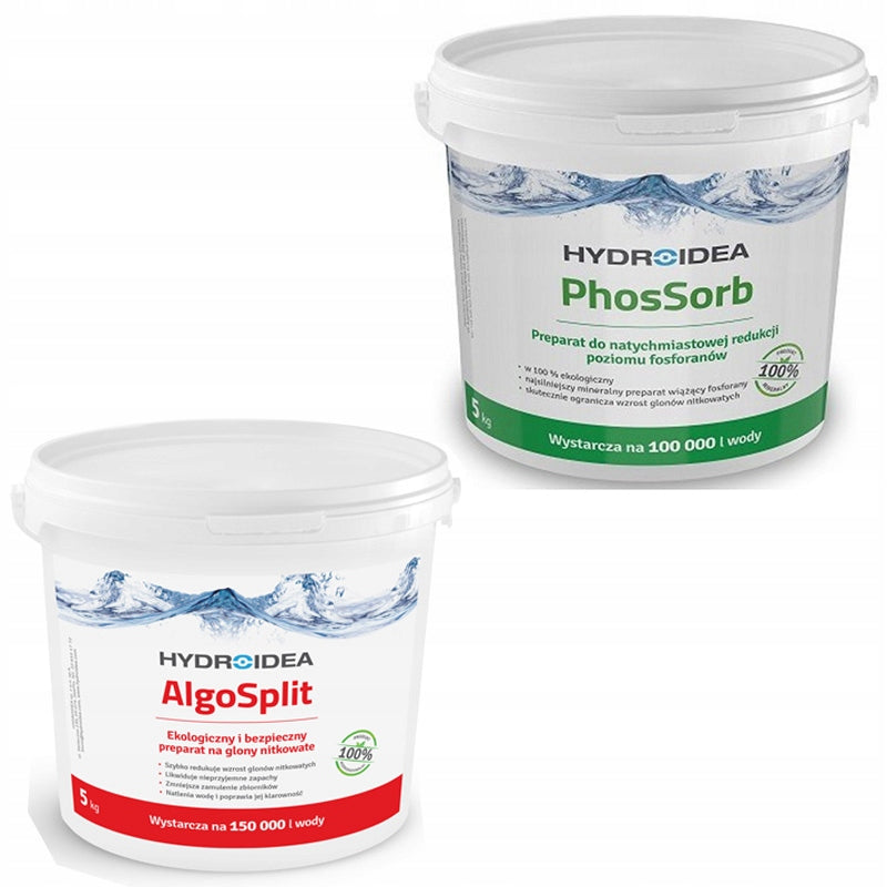 HYDROIDEA Algosplit 5kg + Phossorb 5kg Per algae