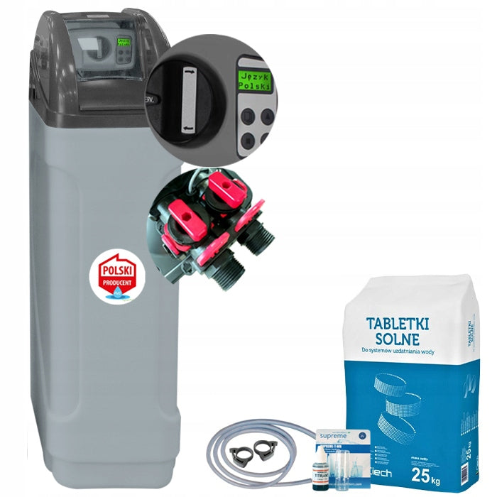 HYDROLIFE ECO 20 - Water Softener - 20L, Salt, Tester, BY-PASS, Menu PL