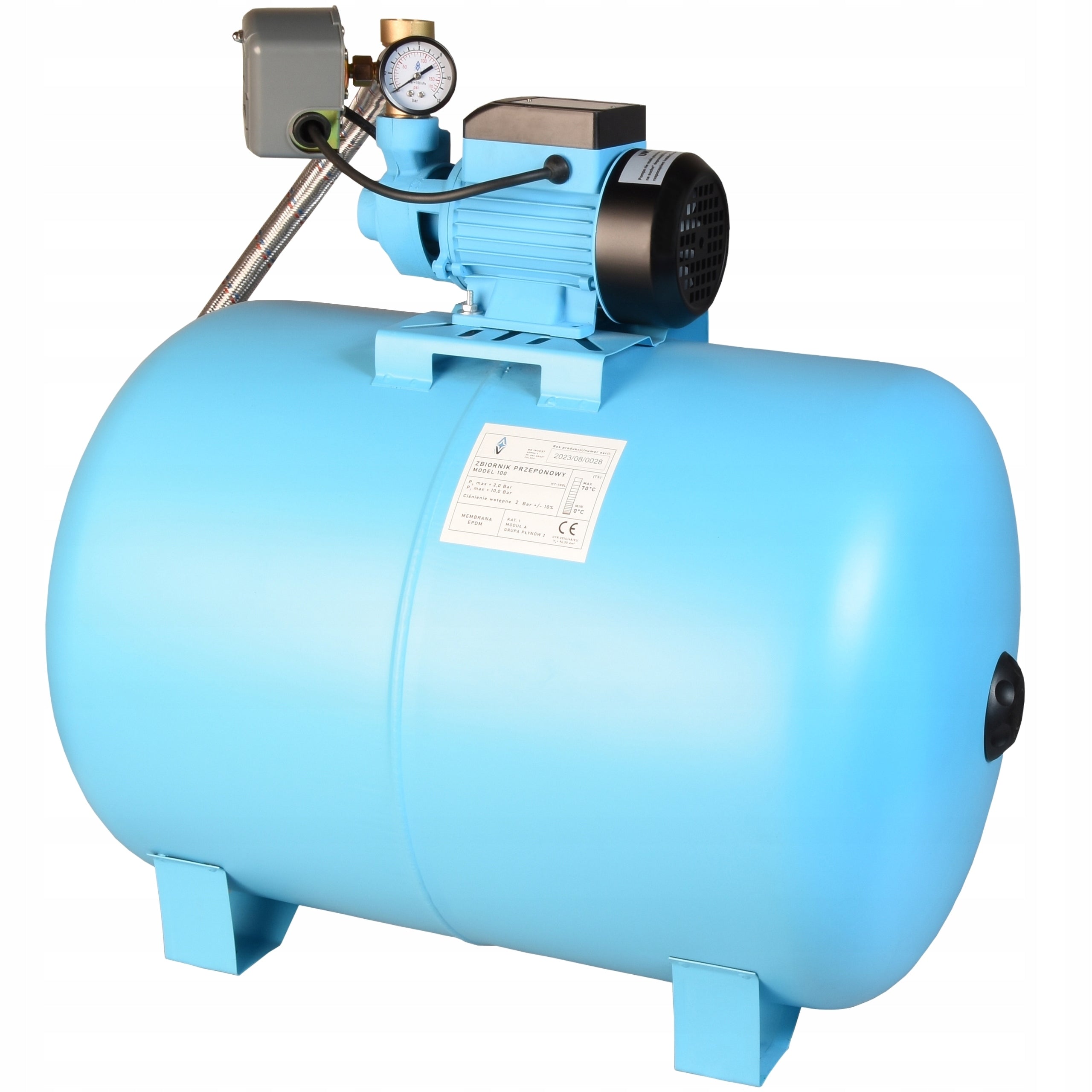 HYDROPHORE 100L WATER TANK HYDROPHORE PUMP AQB 60 SET 2100L/H Manufacturer code BG-K0003-100