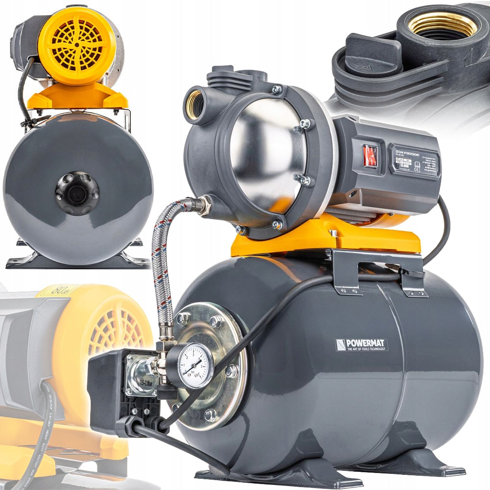 HYDROPHORE PUMP WATER HYDROPHORE TANK 24L 900W EFFICIENT SET 6500L/h