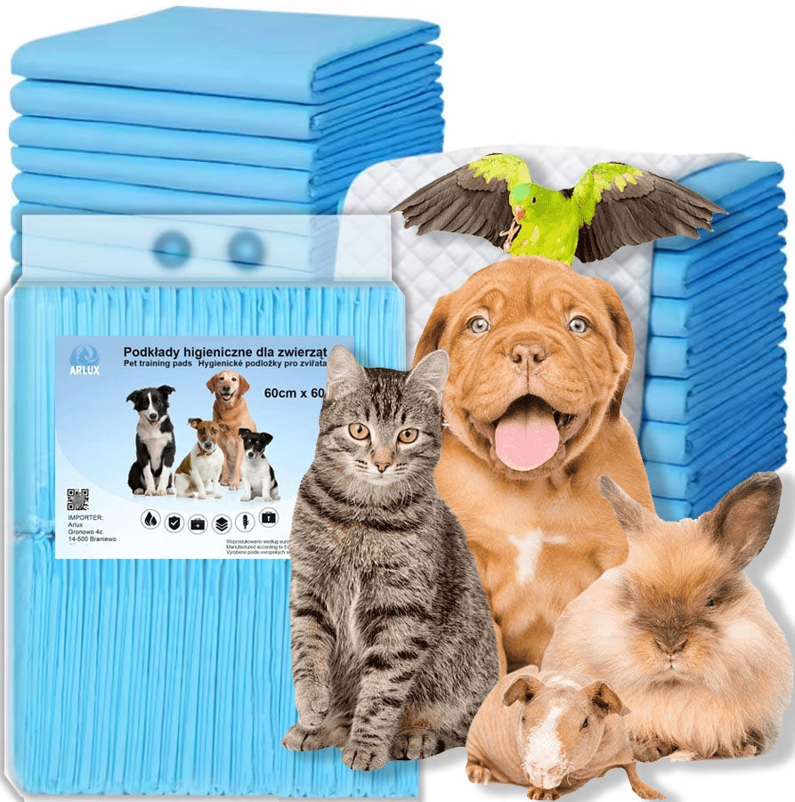 HYGIENE PADS DOG MATS LEARNING TO PEE 60x60 100pcs 8gr SAP