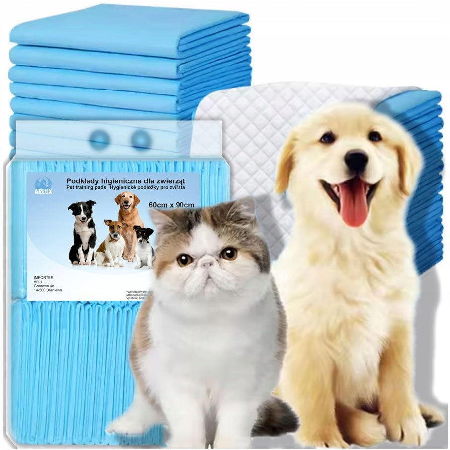 HYGIENE PADS DOG MATS LEARNING TO PEE 90x60 50pcs 10gr SAP