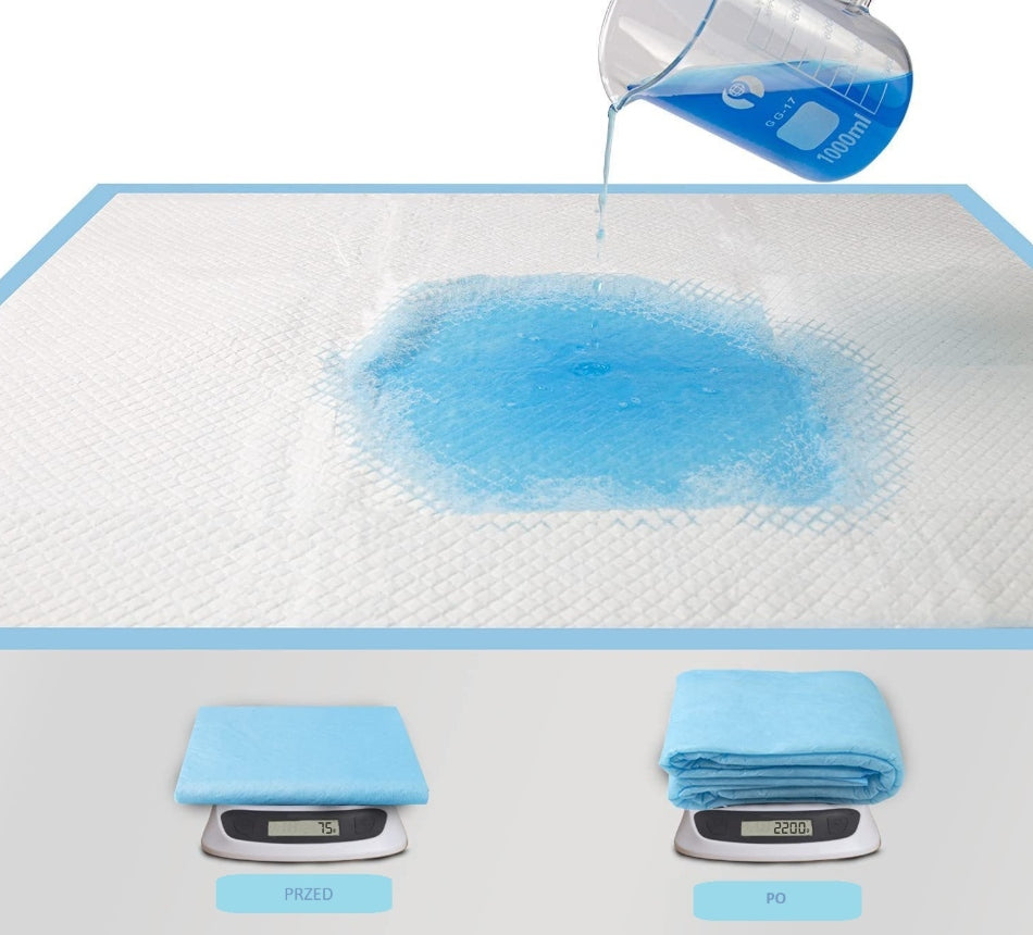 HYGIENE PADS DOG MATS LEARNING TO PEE M 60x60 cm roomy 50 PCS Manufacturer code 5905996233997