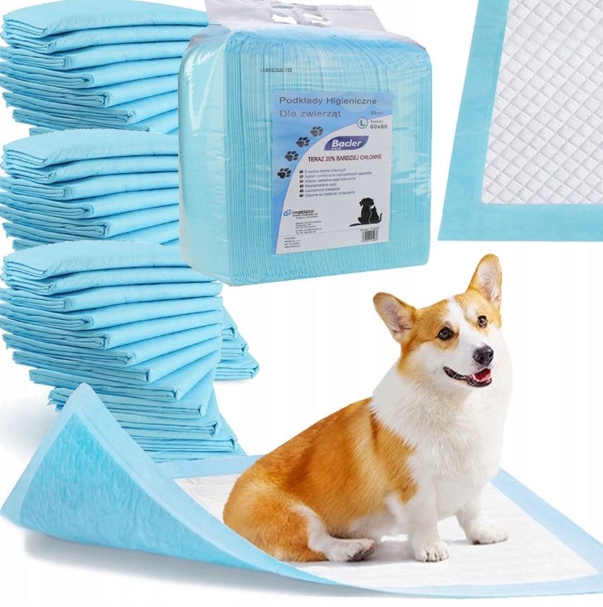 HYGIENE PADS DOG MATS LEARNING TO PEE M 60x60 cm roomy 50 PCS