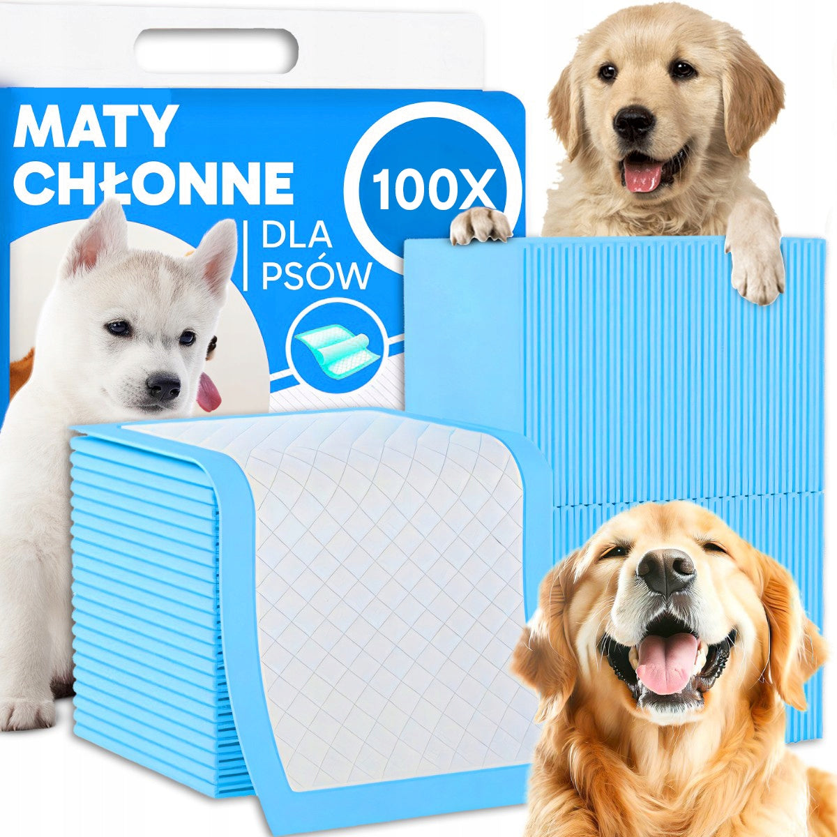HYGIENE PADS FOR DOGS DISPOSABLE HYGIENE MATS 100 PCS 60x40cm