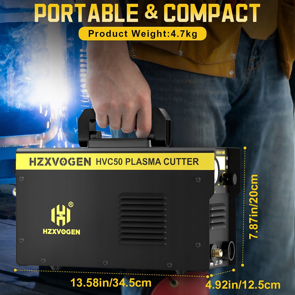 HZXVOGEN HVC50 Plasma Cutter 50 Amps HF Contact Arcing Air Plasma Cutting Manufacturer code H2052005