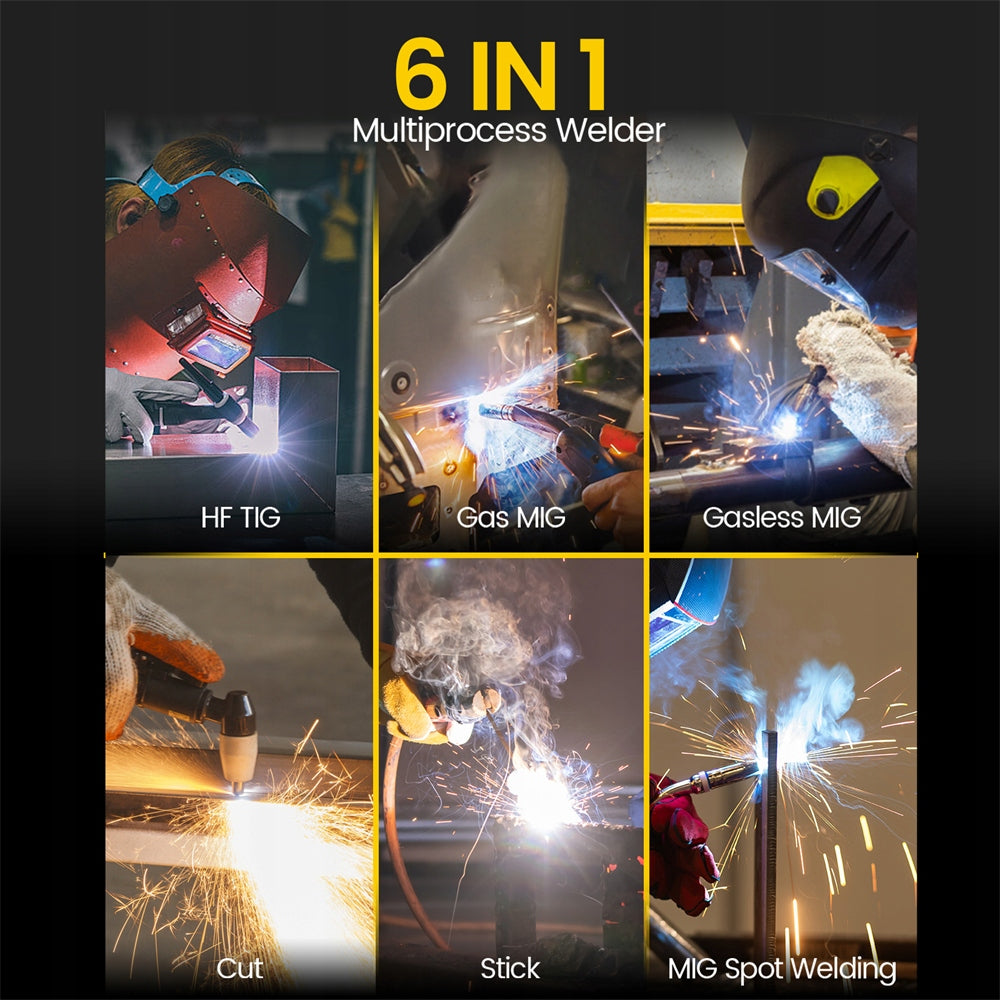 HZXVOGEN HVM270 6-in-1 Aluminum Multi-Process MIG Welding Machine Combo 220V Packaging status original