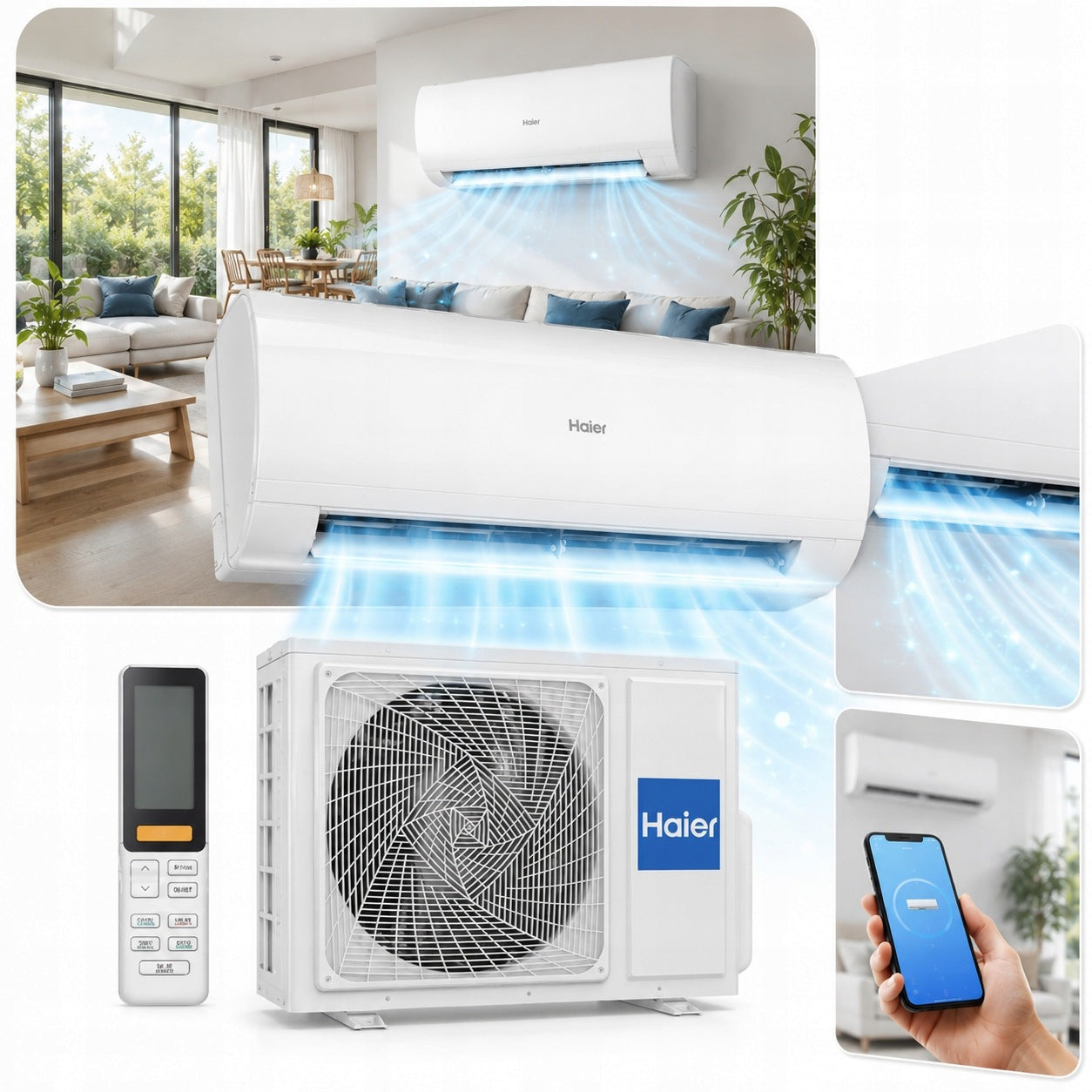 Haier PEARL Plus Wall Air Conditioner 5kW A++ UV-C WiFi R32 Split Quiet