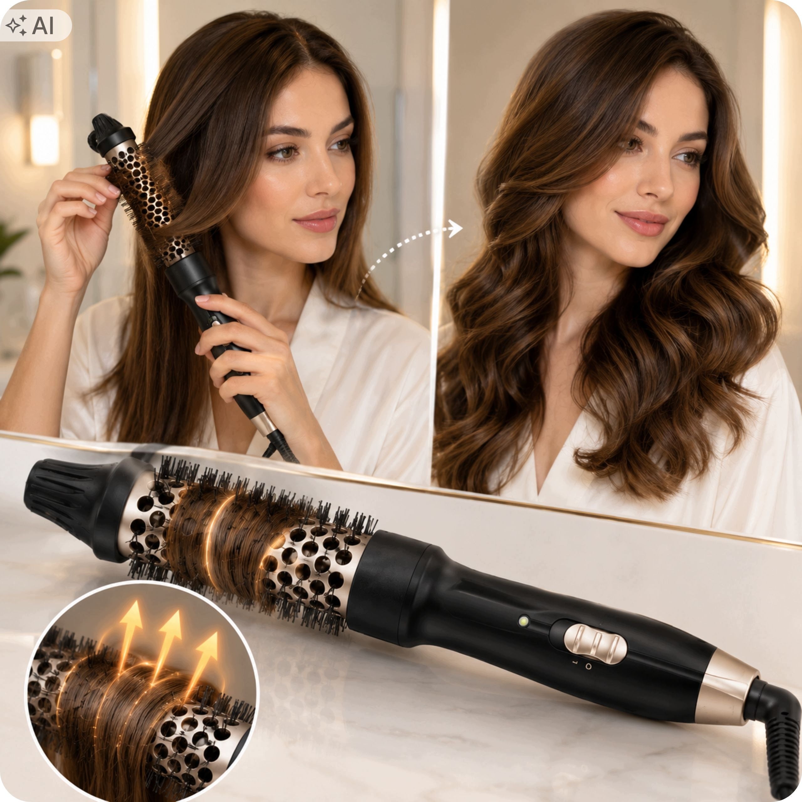 Hair Brush Curler Ceramic Electric Thermal Brush 35W Manufacturer code Przyrząd do stylizacji fryzur