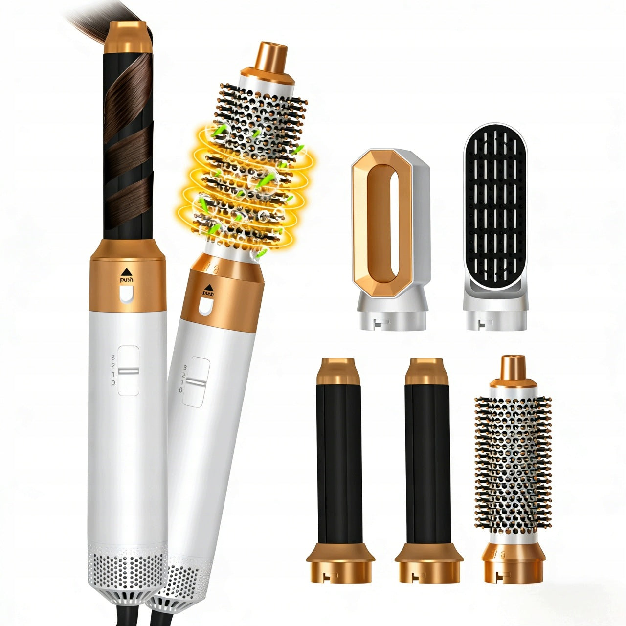 Hair Brush Thermal Hair Dryer Set 5 in 1
