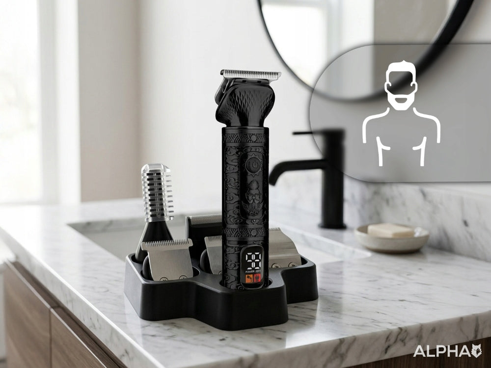 Hair Clipper, Beard 7in1 - Shaver + Nose Trimmer Alpha Packaging status original