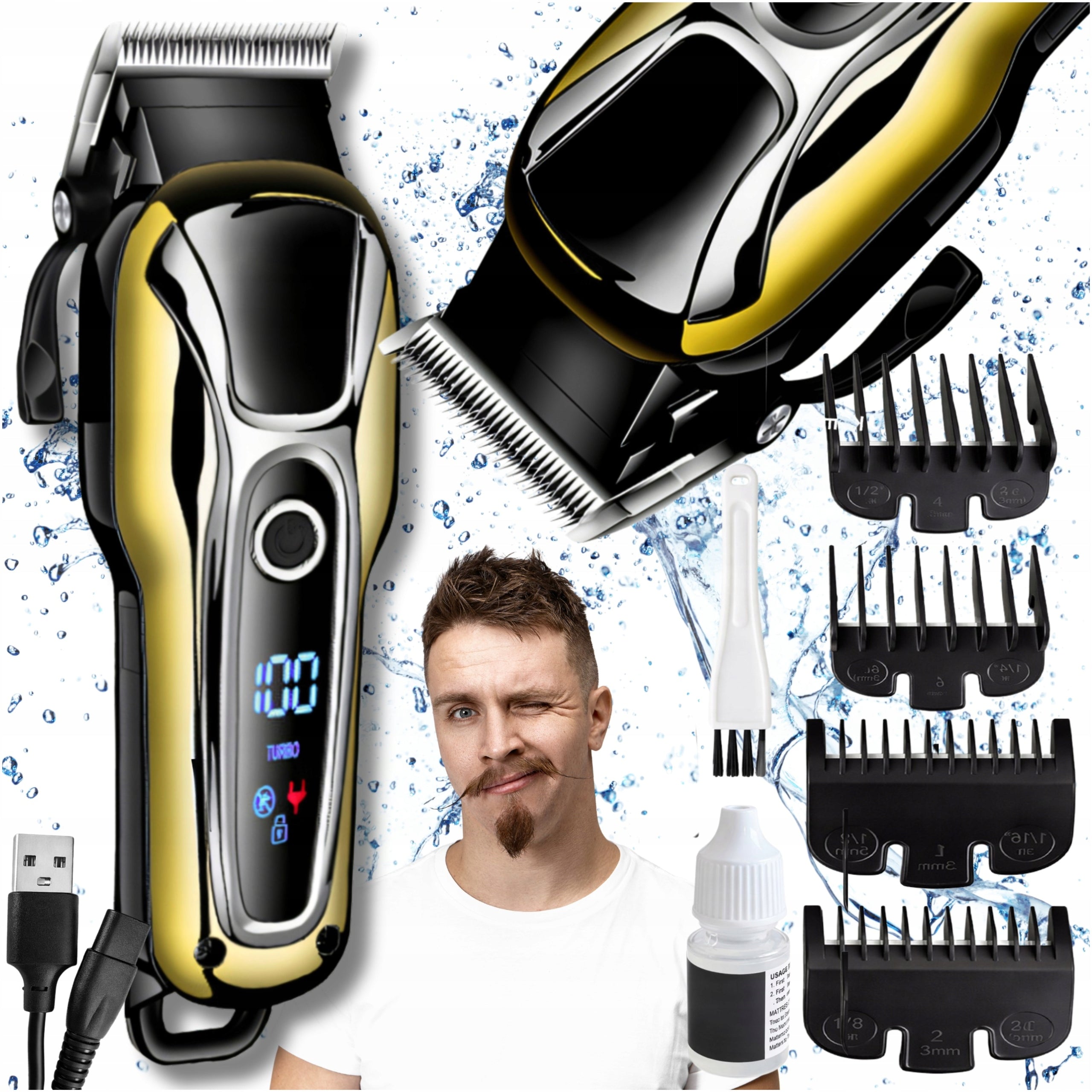 Hair Clipper Beard Professional Wireless Set XL