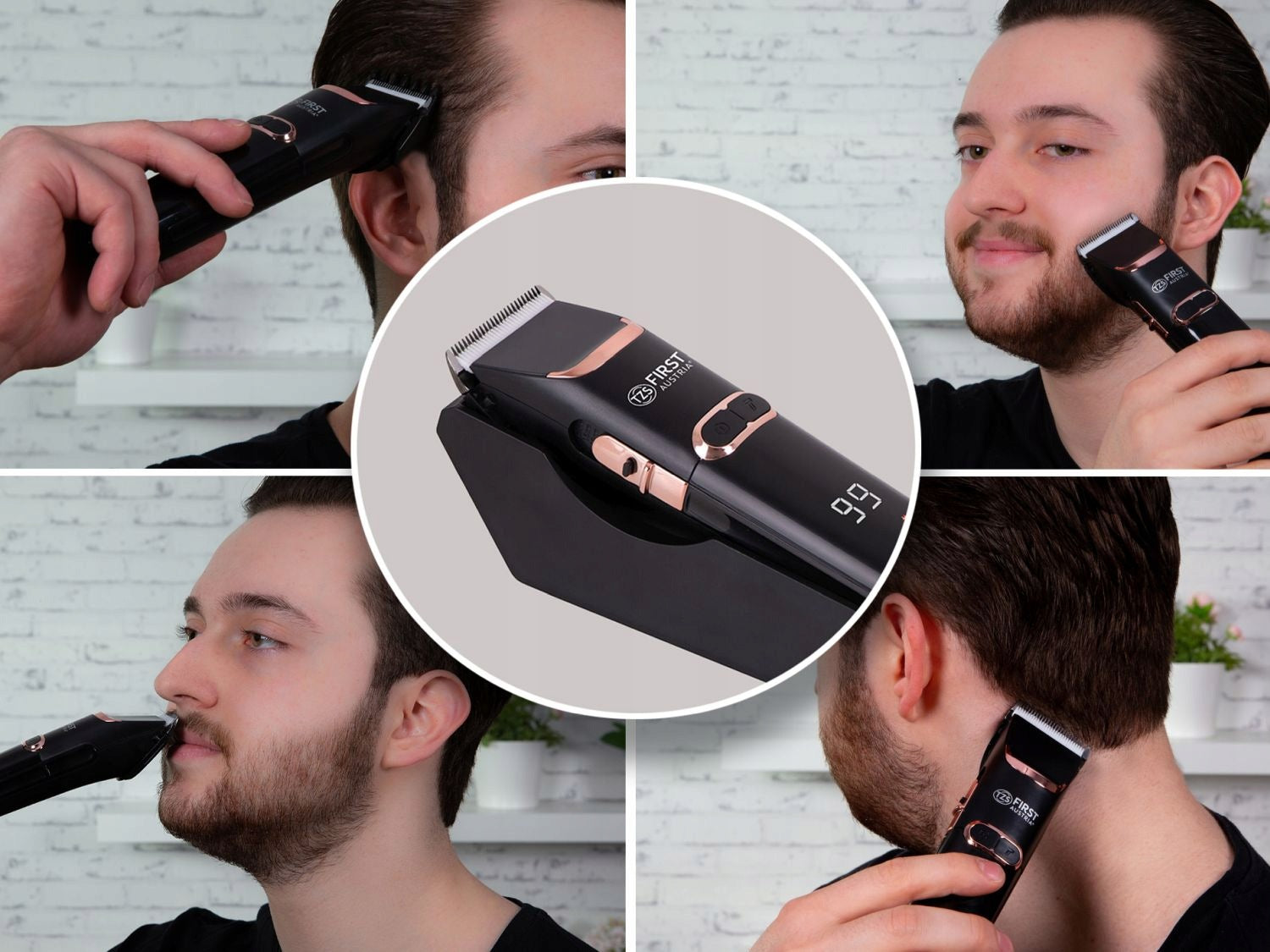 Hair Clipper Beard TZS First Austria Wireless LED Manufacturer code FA-5676-7