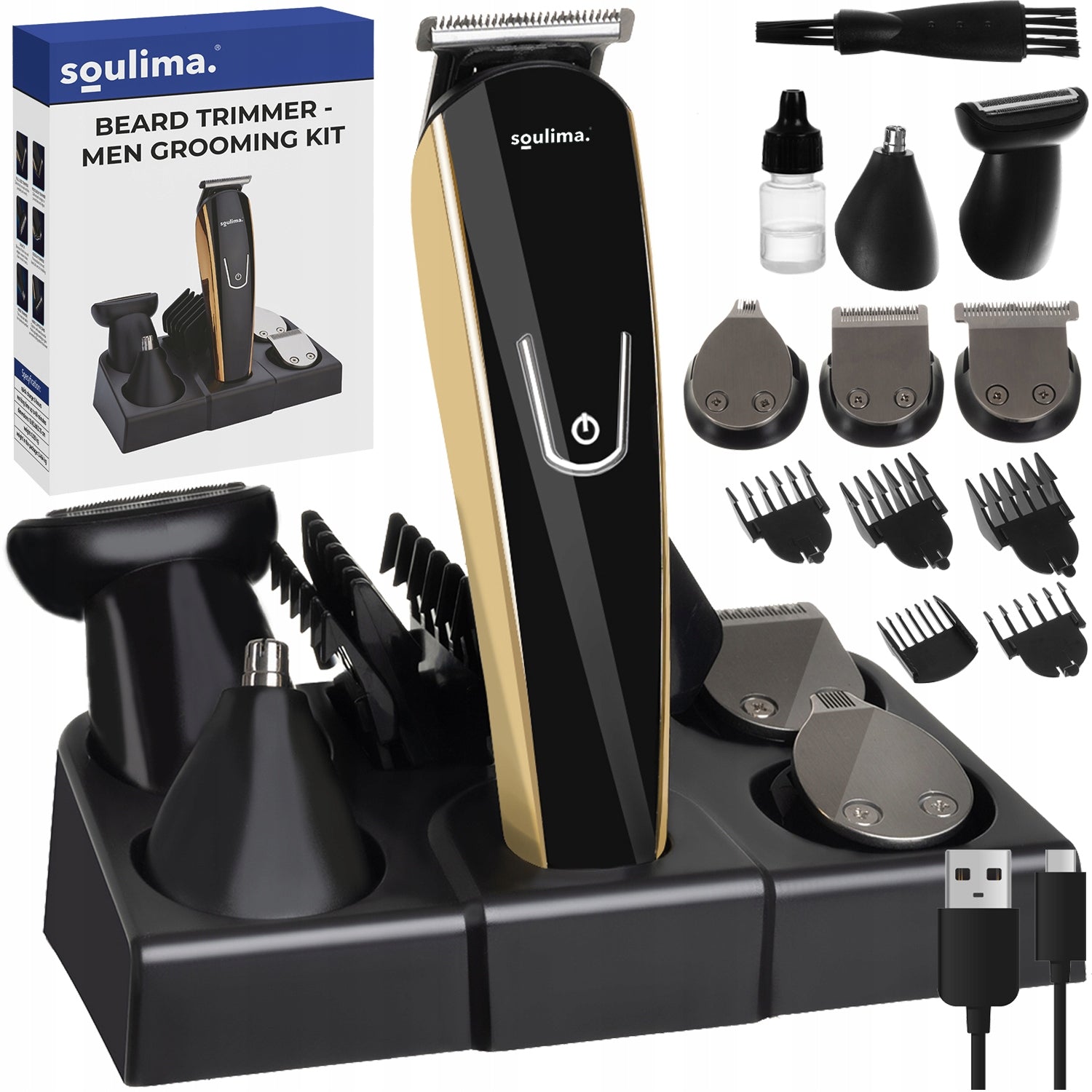 Hair Clipper Beard Trimmer Set x10 Wireless Shaver