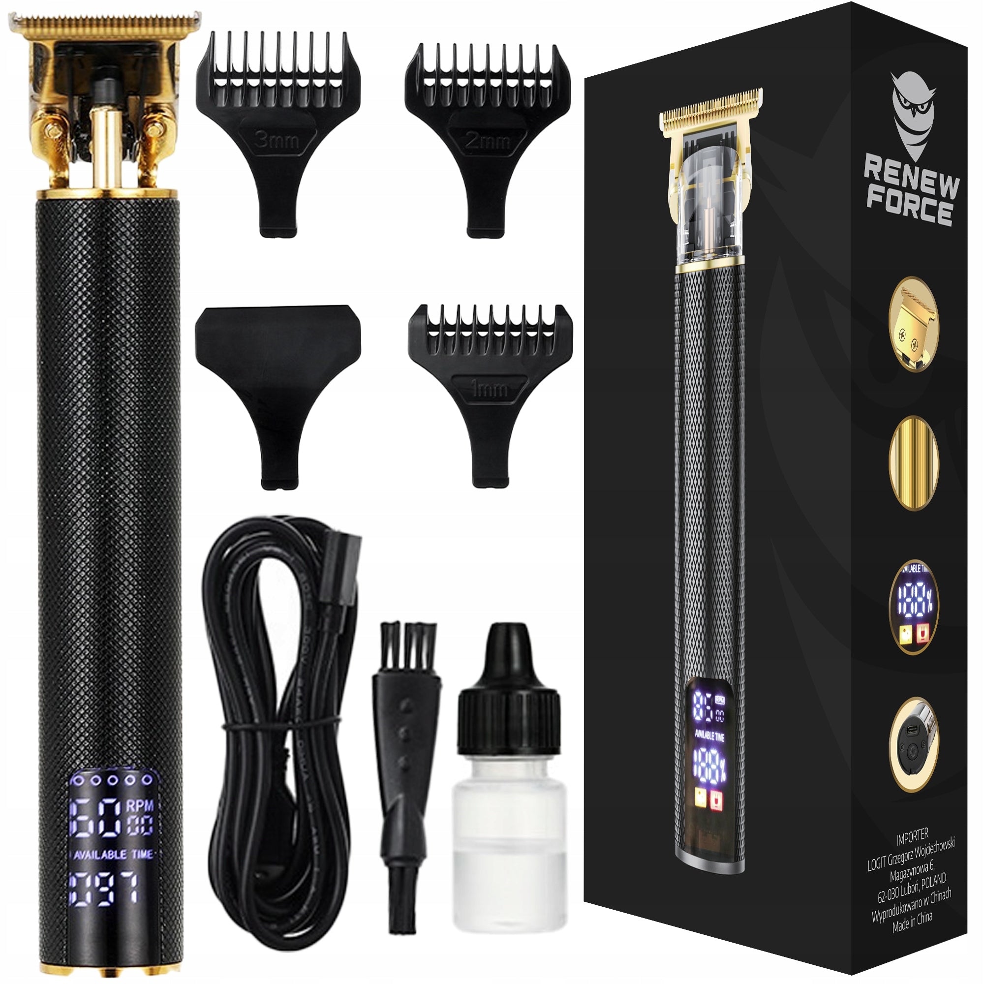 Hair Clipper Beard Trimmer Wireless Shaver Set XXL