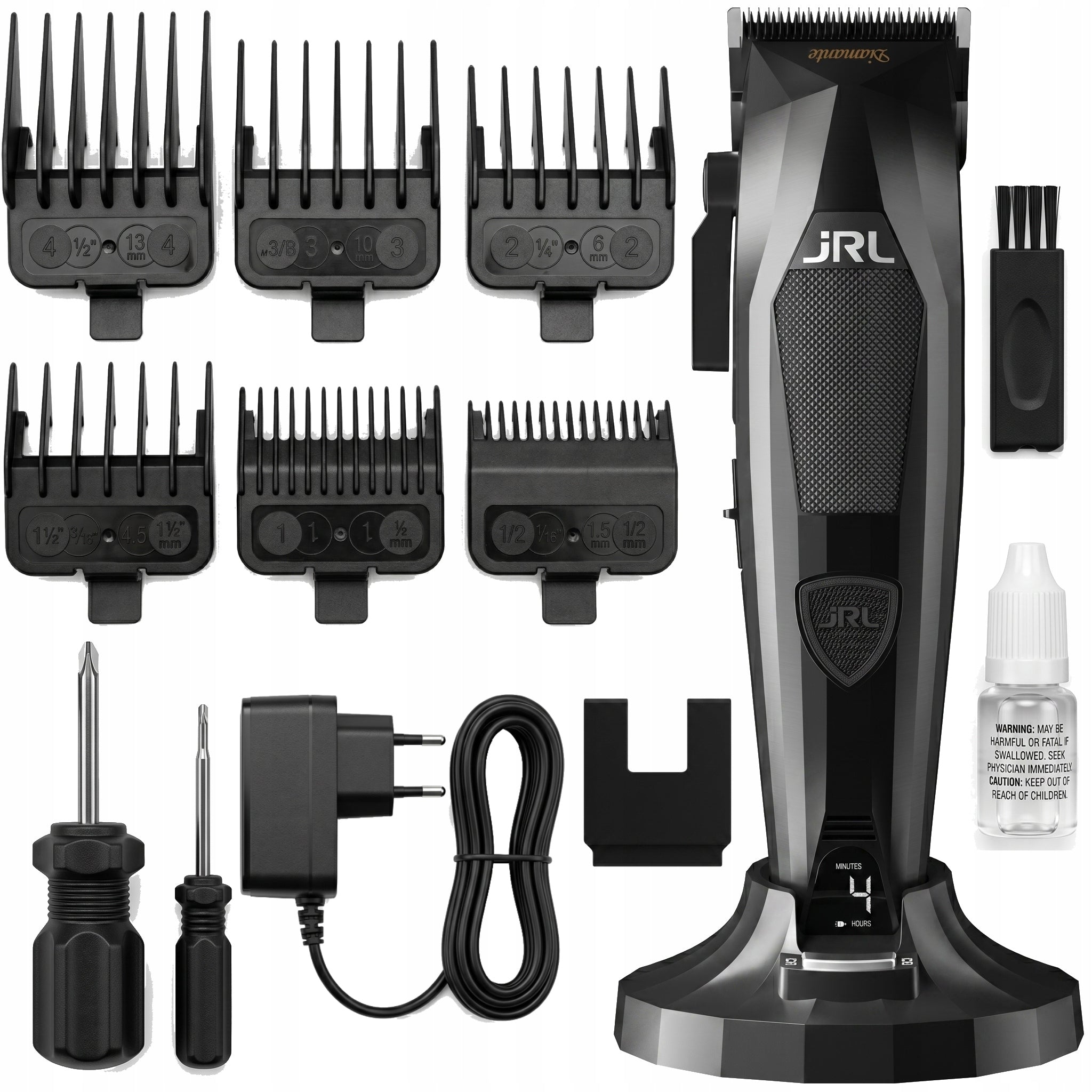 Hair Clipper JRL Diamante 2025CB Black Professional Wireless