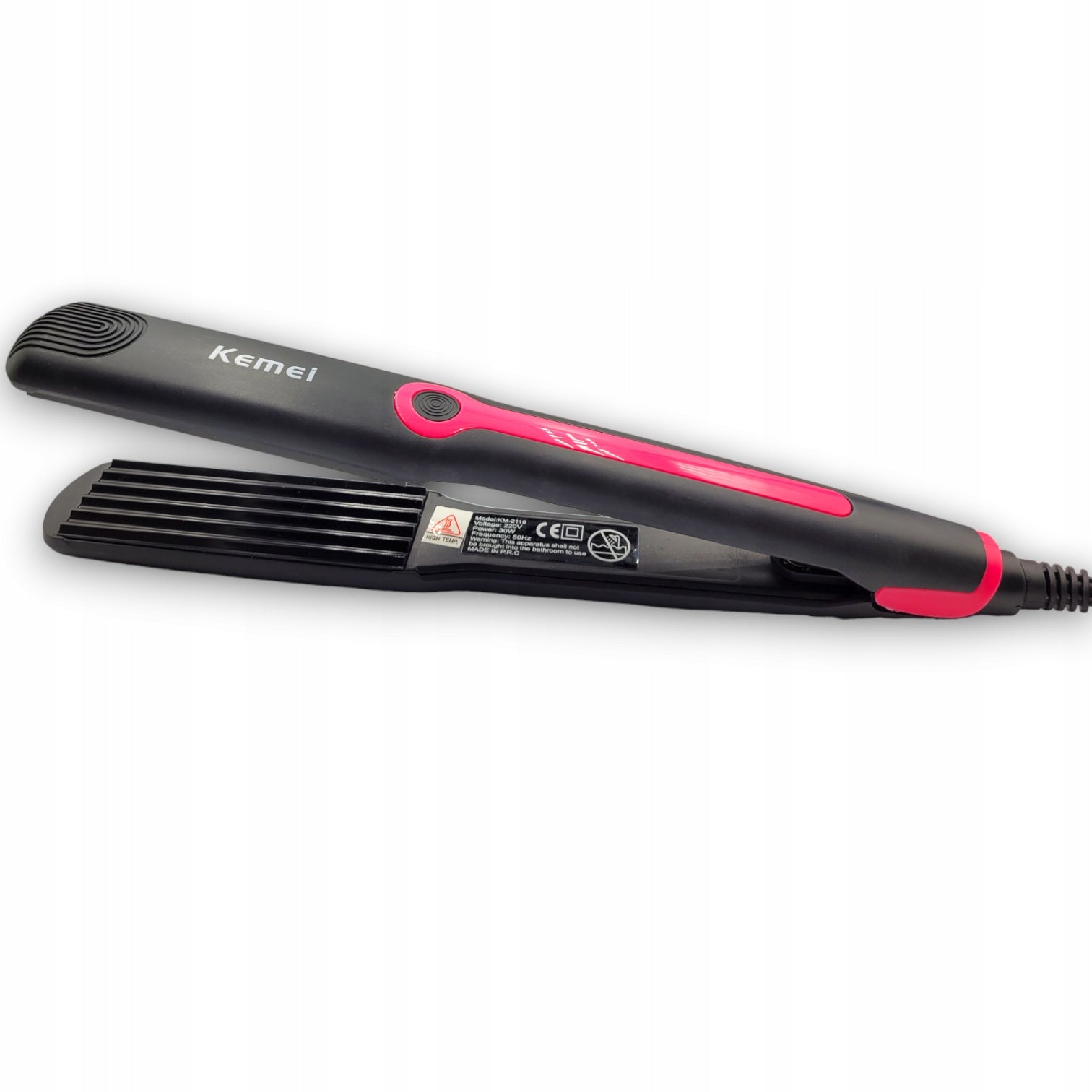 Hair Crimper Ceramic Fast Heating 140-200°C Professional Brand Kemei