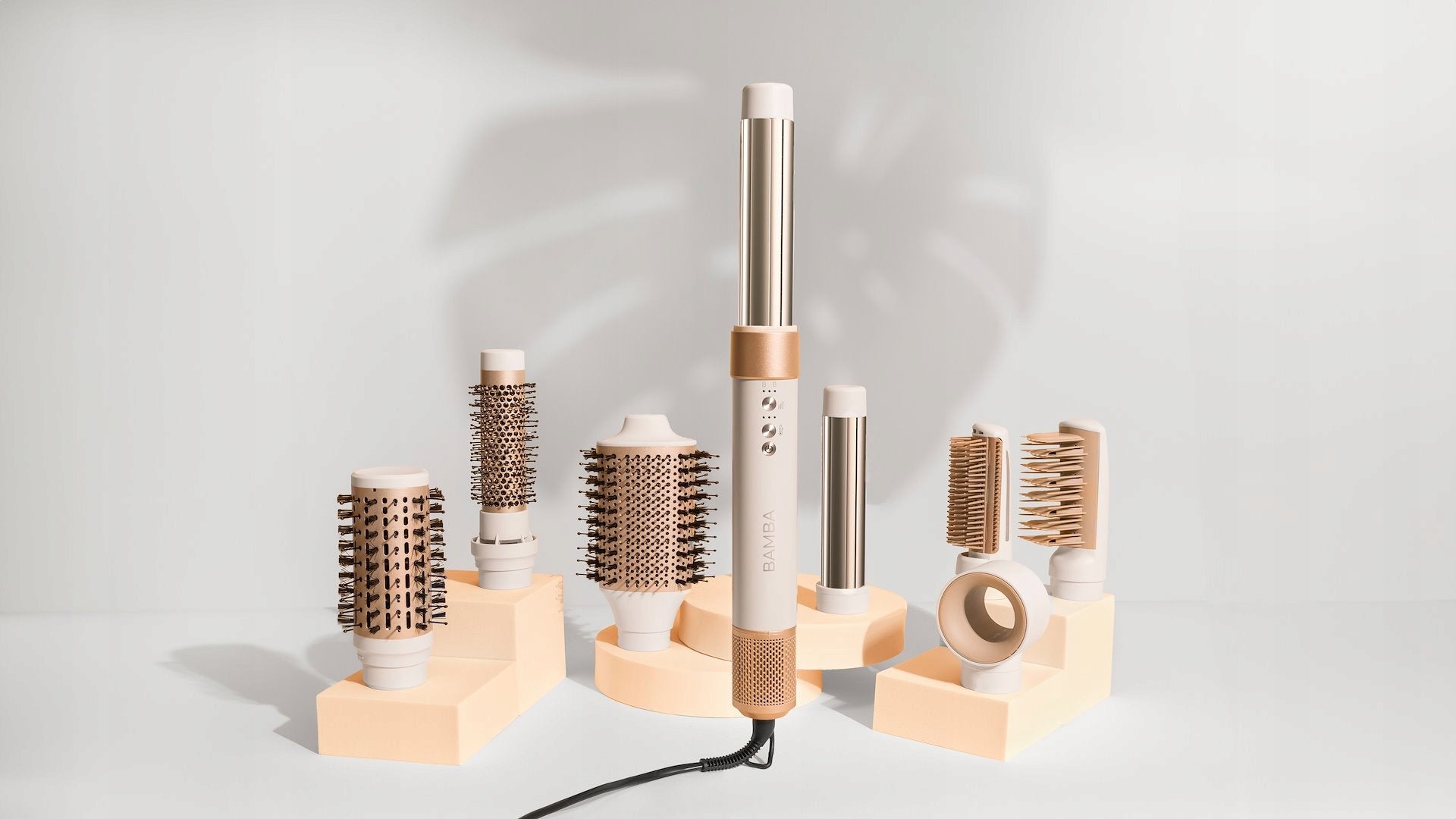Hair Curler-Dryer 8in1 Cecotec Bamba CeramicCare AirGlam Champagne Manufacturer code 03465