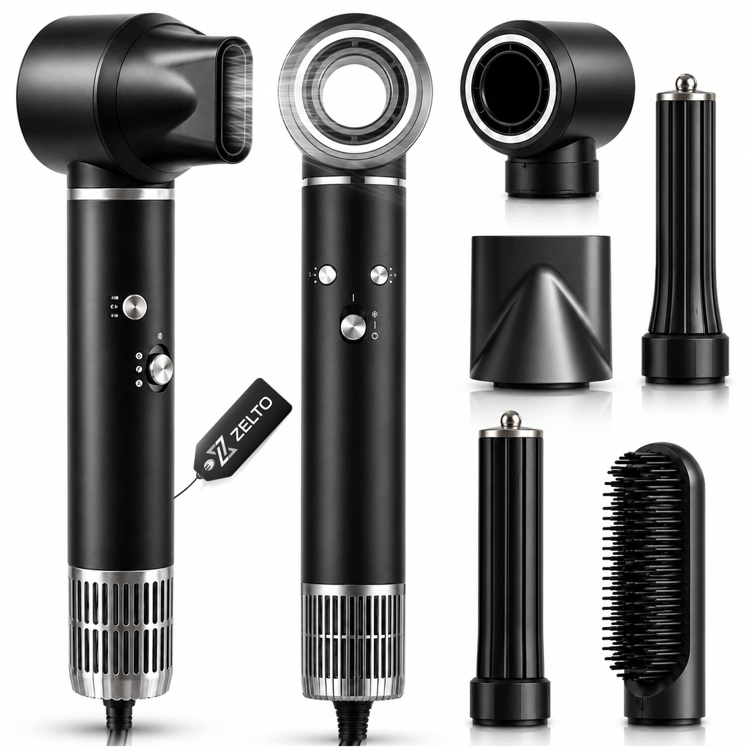 Hair Curler Dryer With Ionization 5in1 Rotating Multifunctional Strong