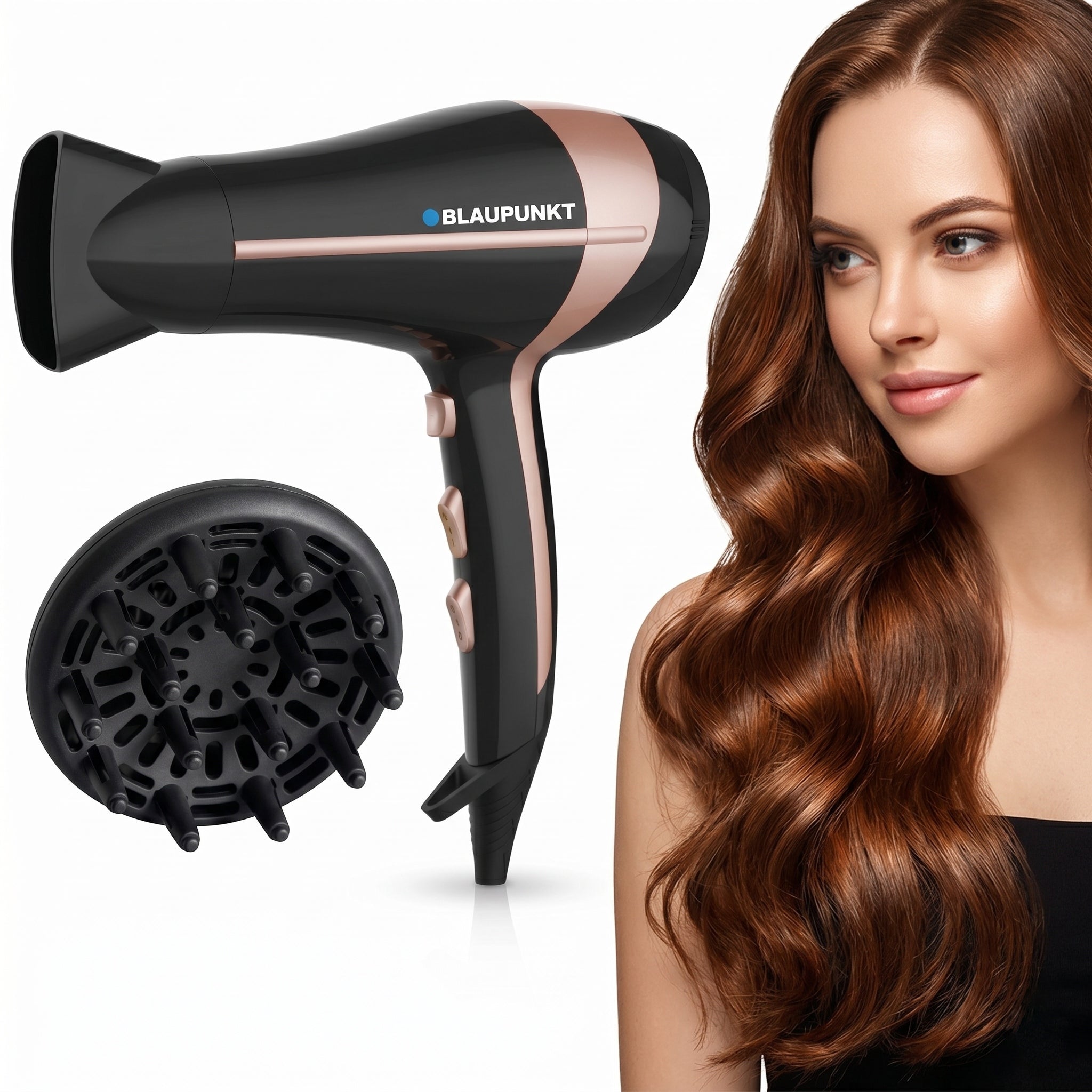 Hair Dryer Blaupunkt HDD501BK Ionization Diffuser Strong 2000W