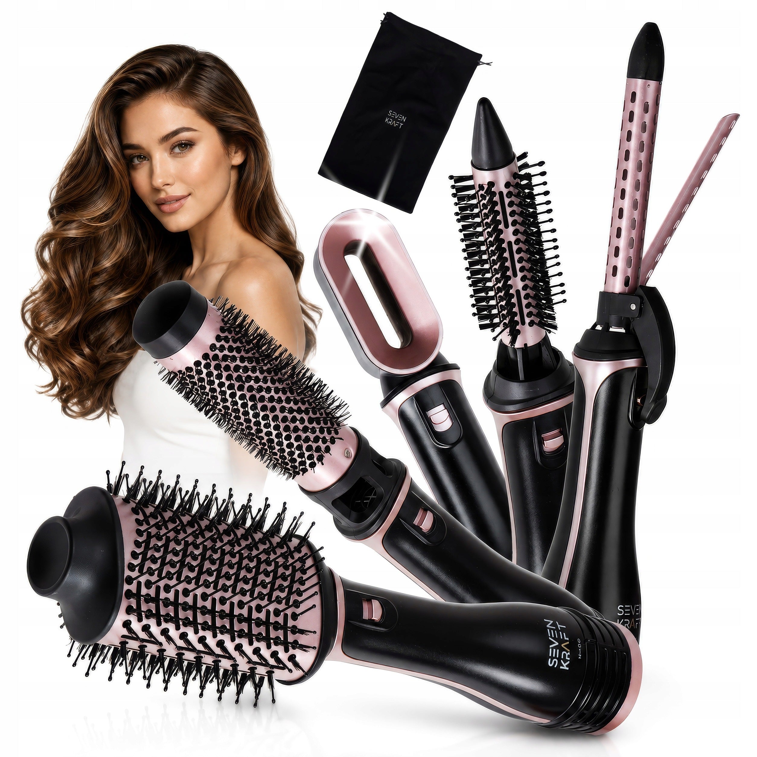 Hair Dryer Curler Multistyler Hair Styling Brush Cold Vent