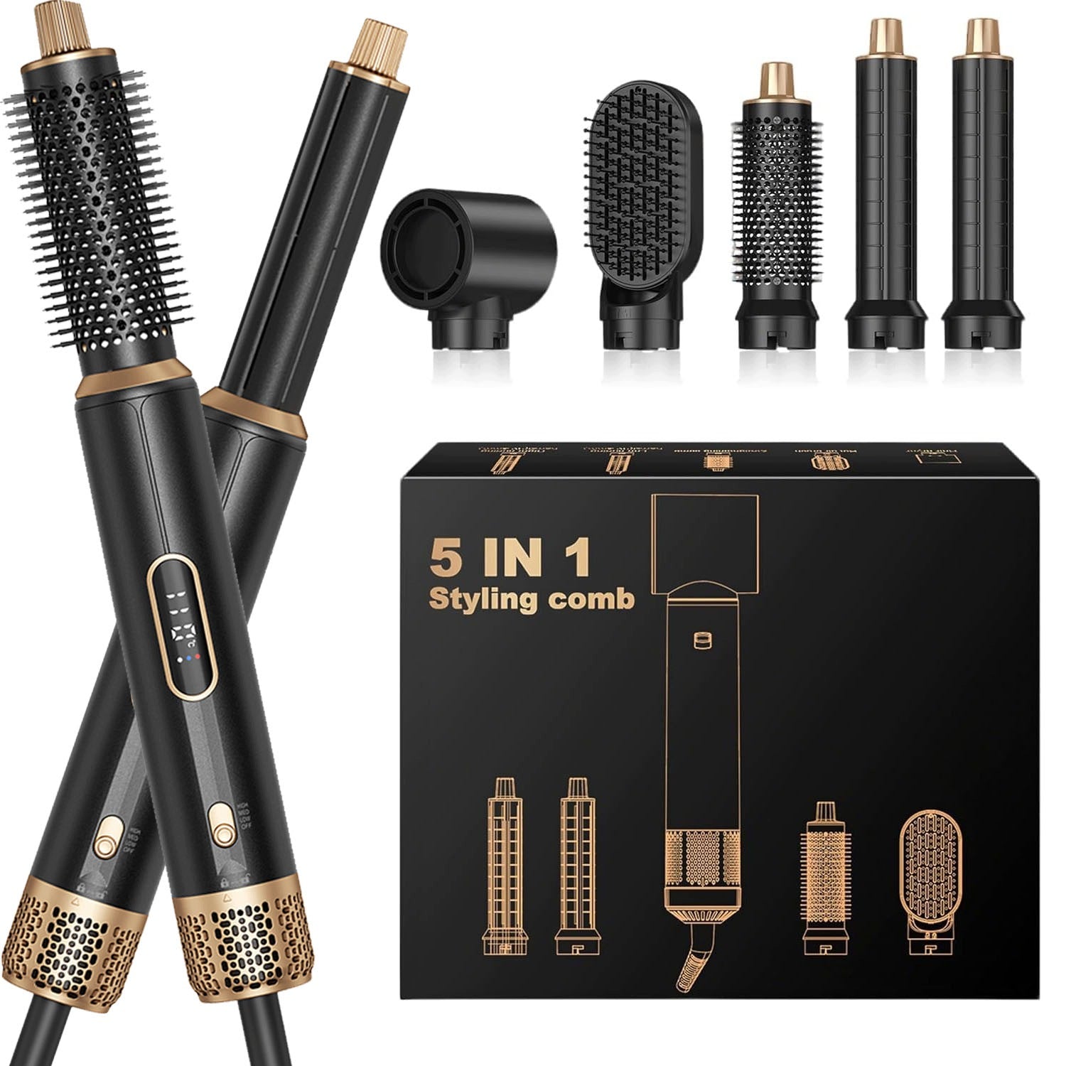 Hair Dryer-Curler PROFESSIONAL IONIZATION STYLER SET
