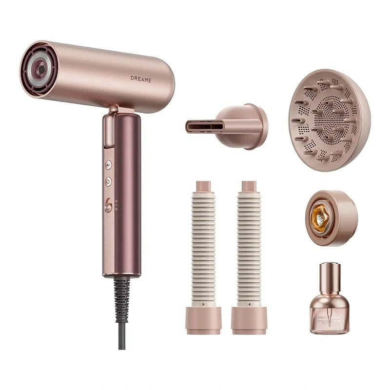 Hair Dryer Dreame Pocket Aura Ionization Folding Travel Pink