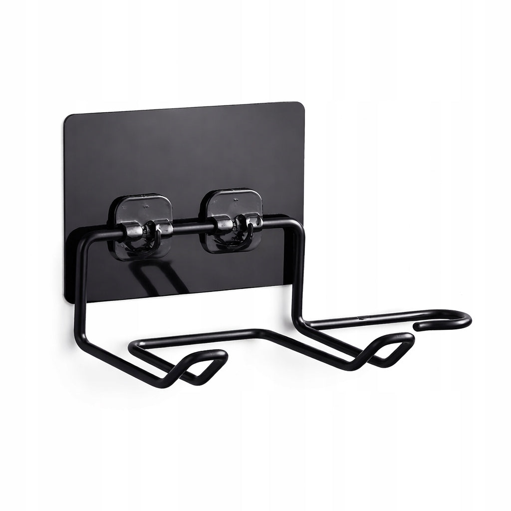 Hair Dryer Hanger Holder Metal Black Without Bathroom Drilling Packaging status original