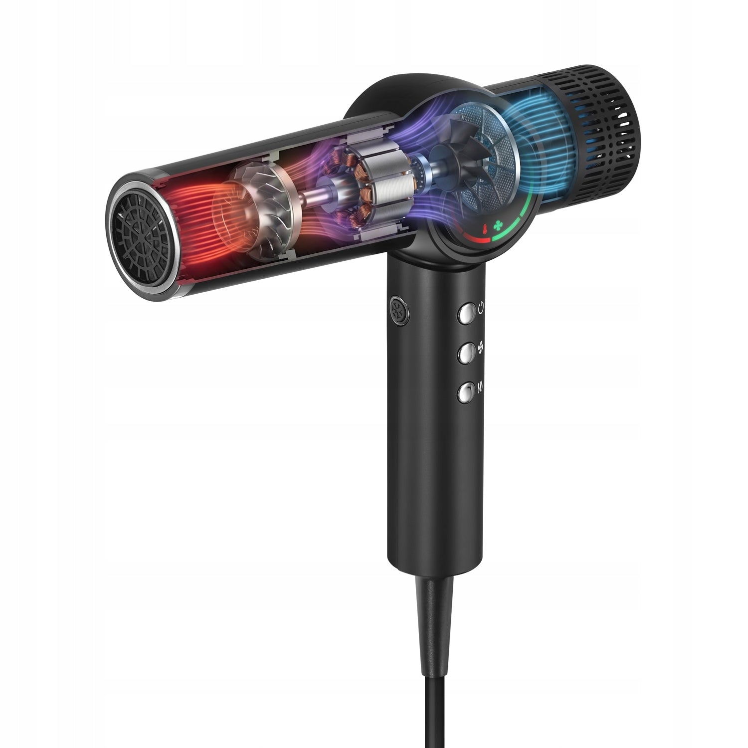 Hair Dryer IONIZATION LED 4 SPEEDS 4 TEMPERATURES 110000 RPM 2300W Manufacturer code BL-401