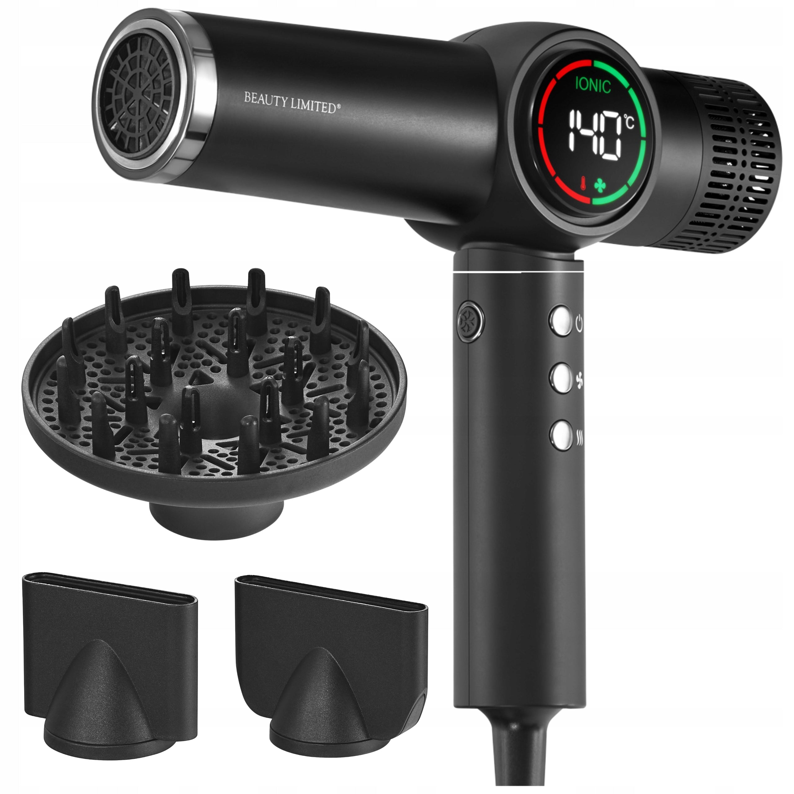 Hair Dryer IONIZATION LED 4 SPEEDS 4 TEMPERATURES 110000 RPM 2300W