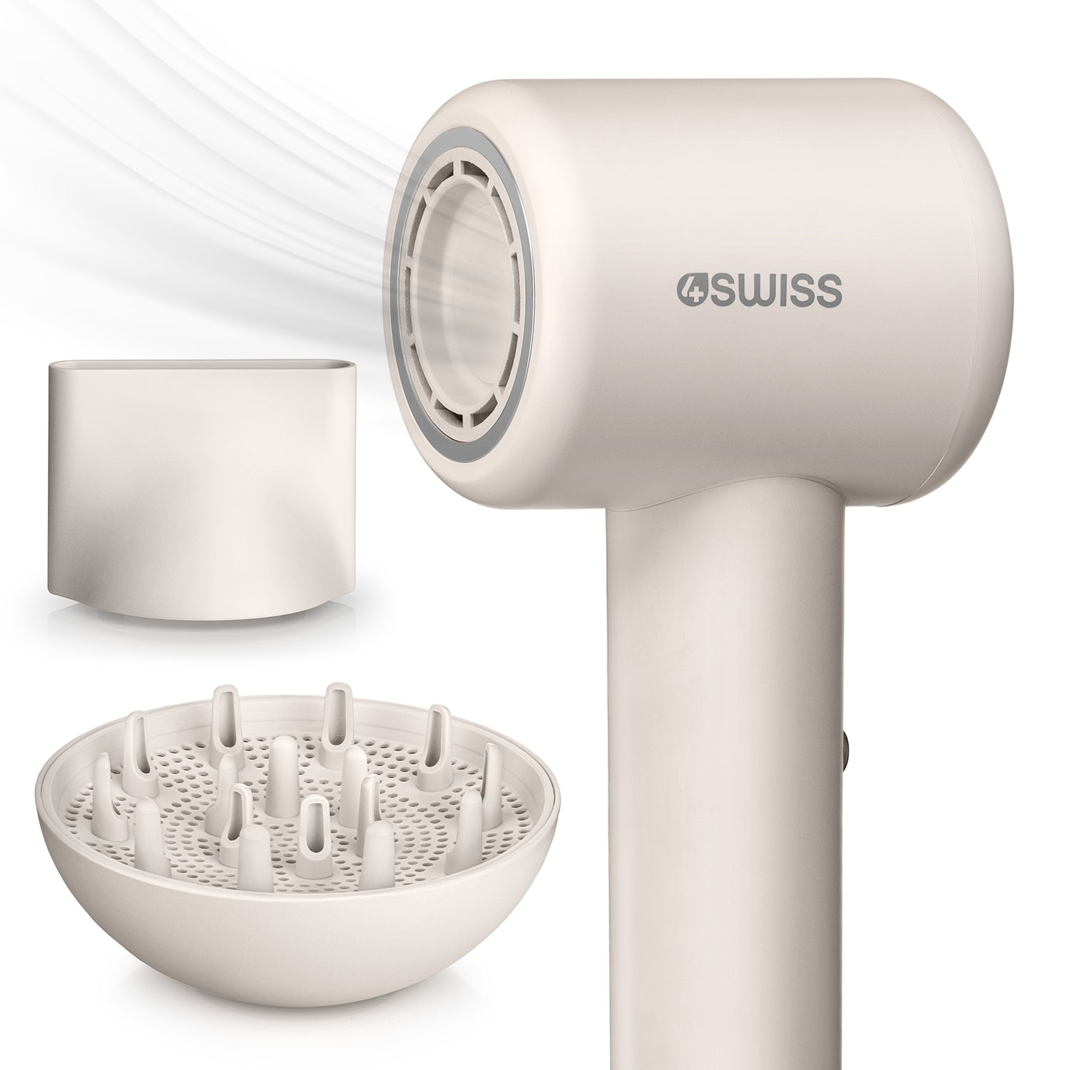 Hair Dryer with Diffuser with Ionization 4Swiss AirCare 1400W 8 Modes Manufacturer code 5908233649292