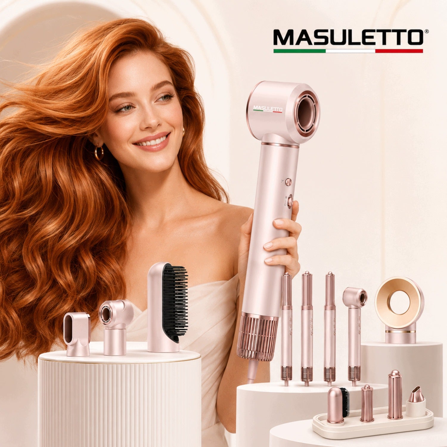 Hair Dryer with Ionization Strong Multifunctional 1300W Overlays Mode 5in1 Packaging status original