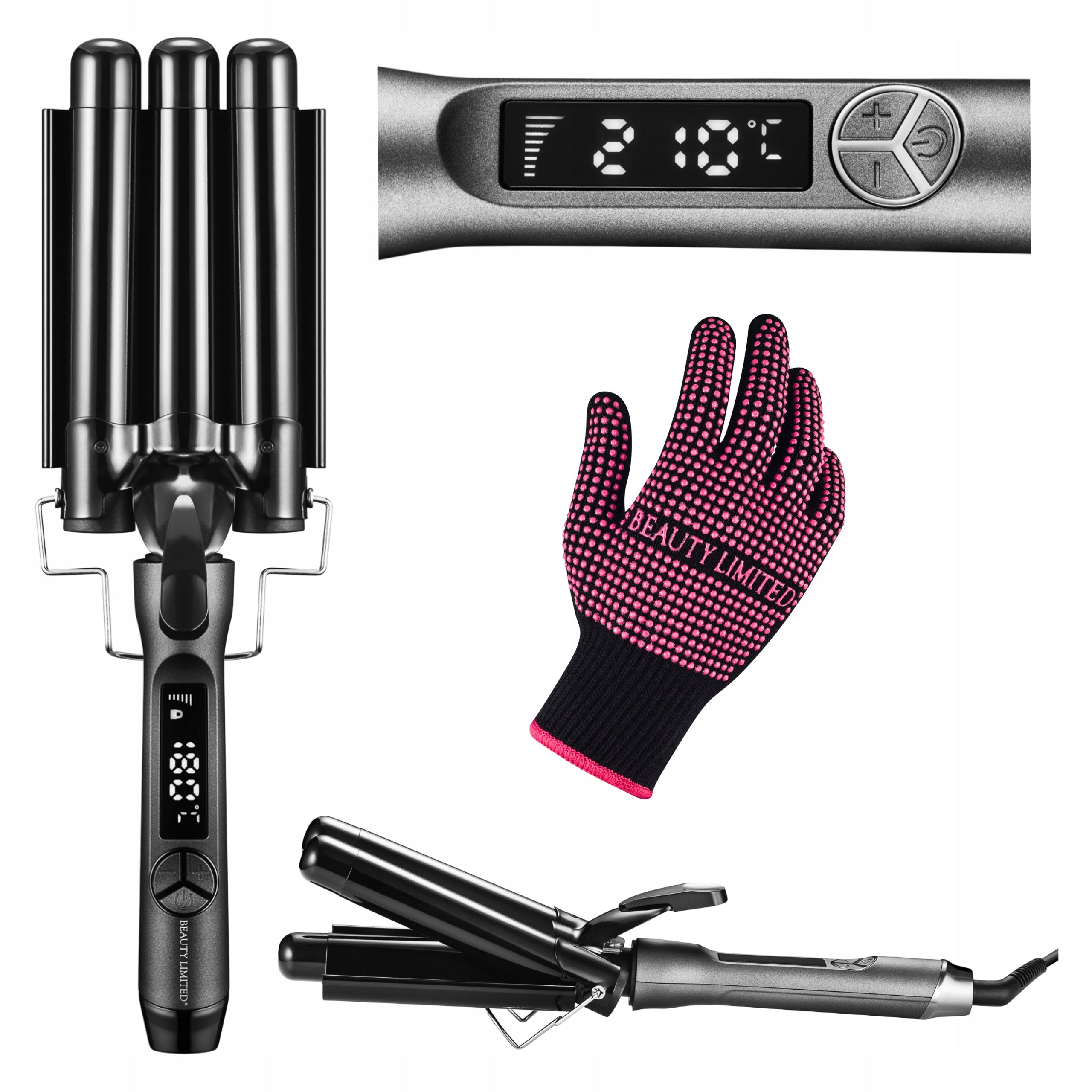 Hair Inverter CERAMIC INSTANT HEATING GLOVE 25mm 120W