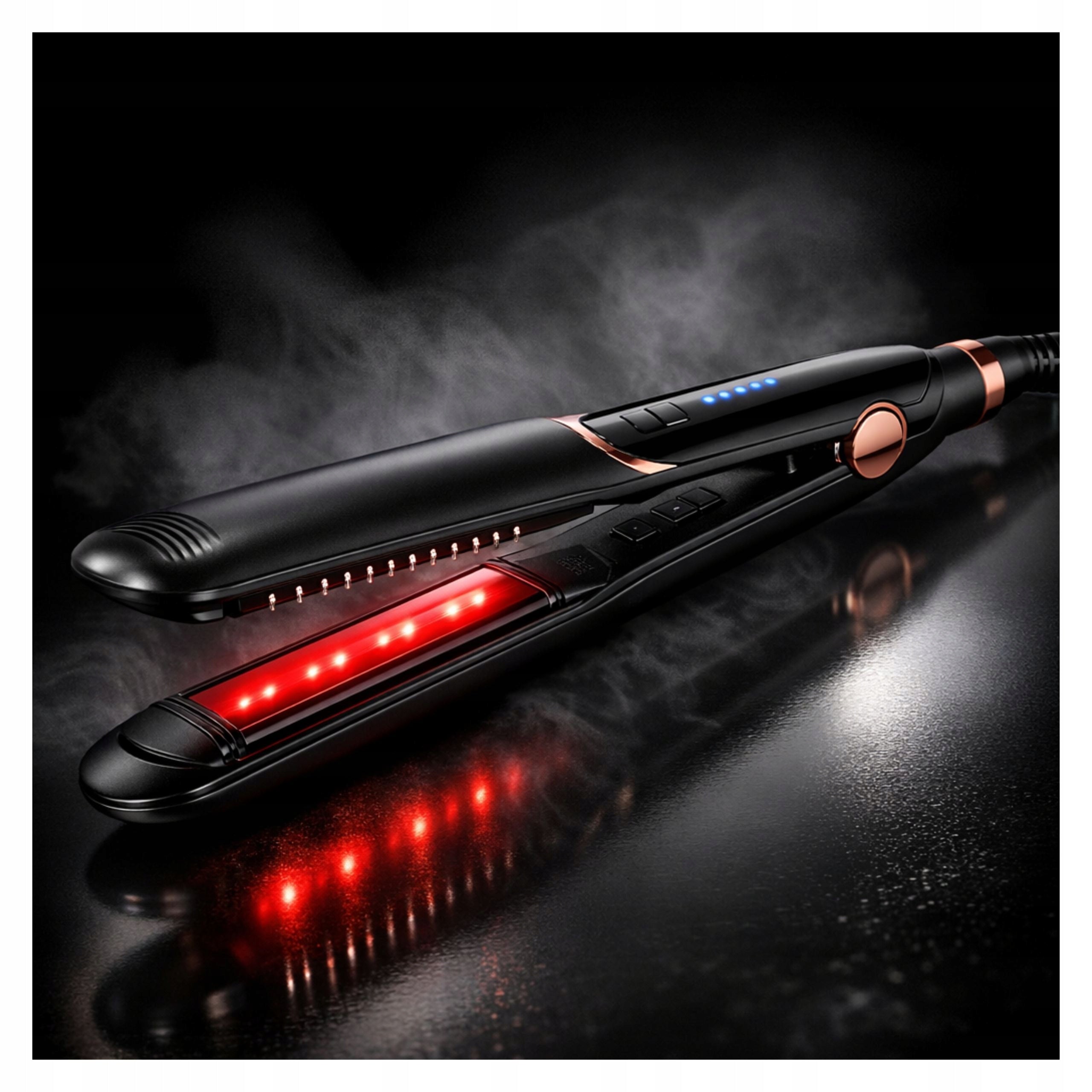 Hair Straightener 2in1 PRO Infrared Ionization Straightens and Curls Manufacturer code oaza-o x023 postownica do włosów zniszczonych