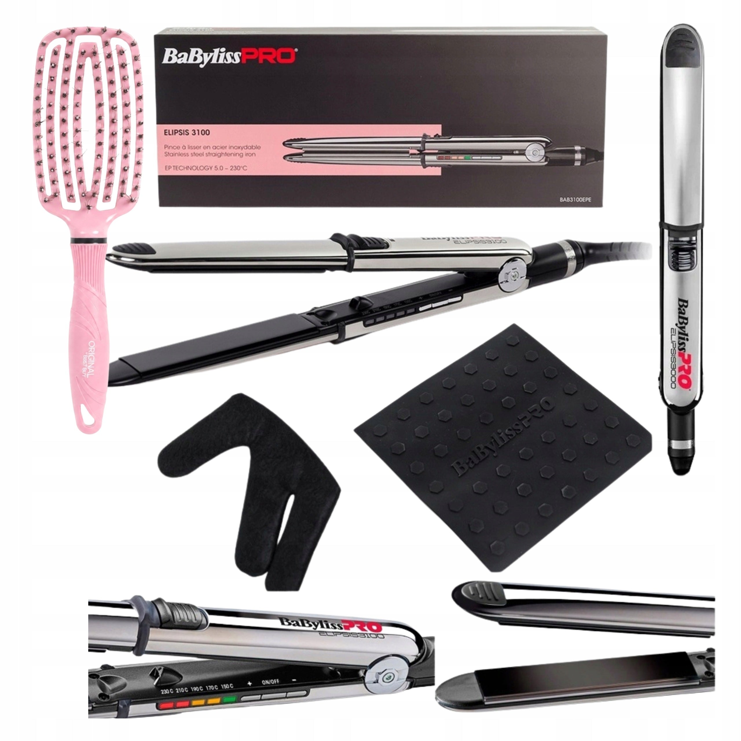 Hair Straightener Babyliss Pro Elipsis 3100 24 mm curling iron Ionization 2in1