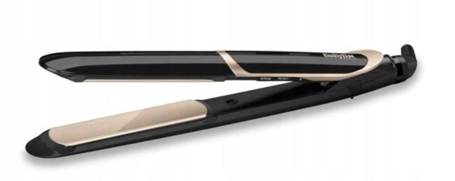 Hair Straightener Babyliss ST393E ceramic tiles with ionization case Model Super Smooth 235 Titanium