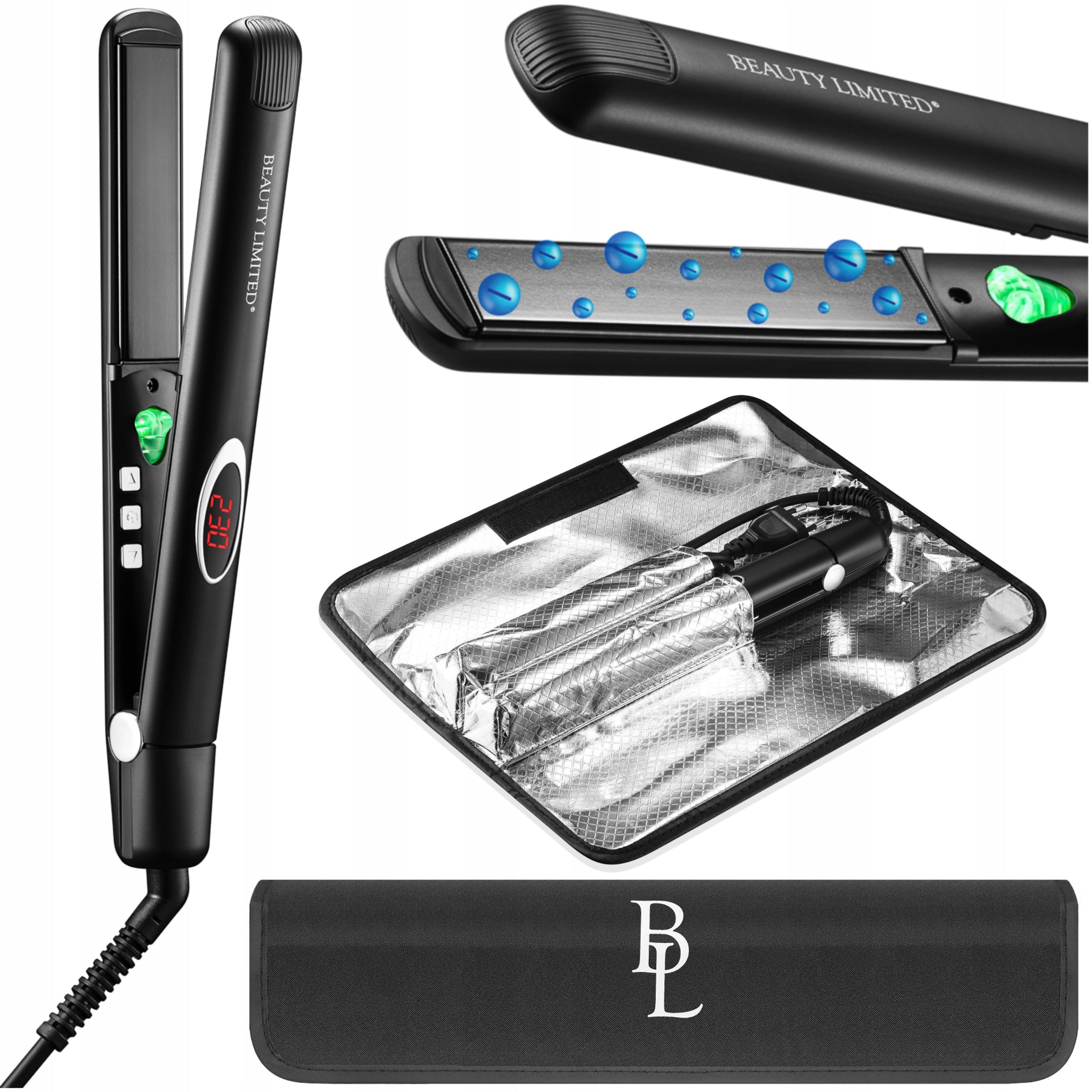 Hair Straightener Ceramic Infrared IONIZATION INFRA Beauty Limited