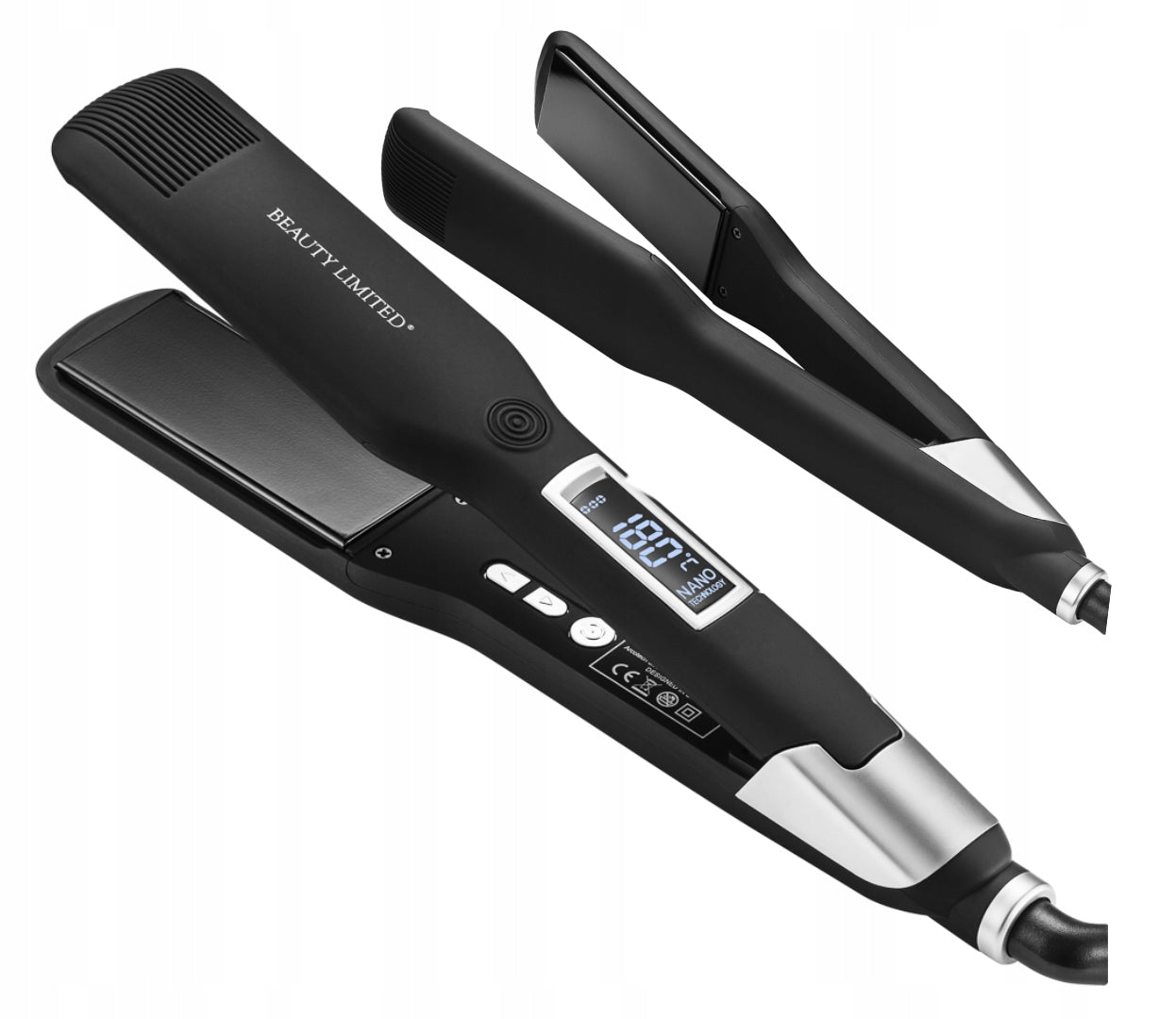 Hair Straightener Large CERAMIC TOURMALINE IONIZATION NANO 150W